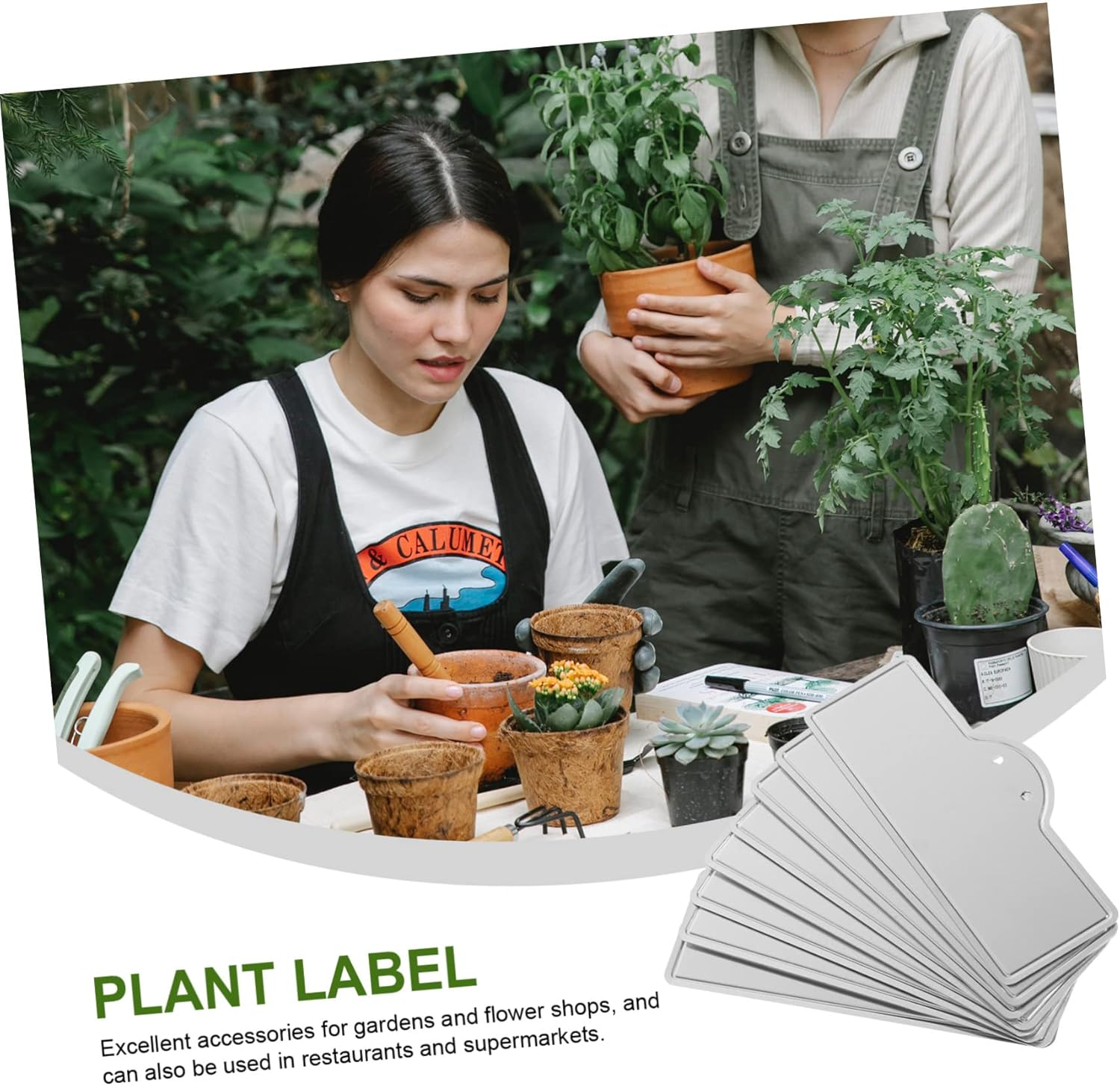 MERRYHAPY 20Pcs Aluminum Plant Labels Metal Plant Tags Outdoor Garden Use for Flower Name Tags image number 5