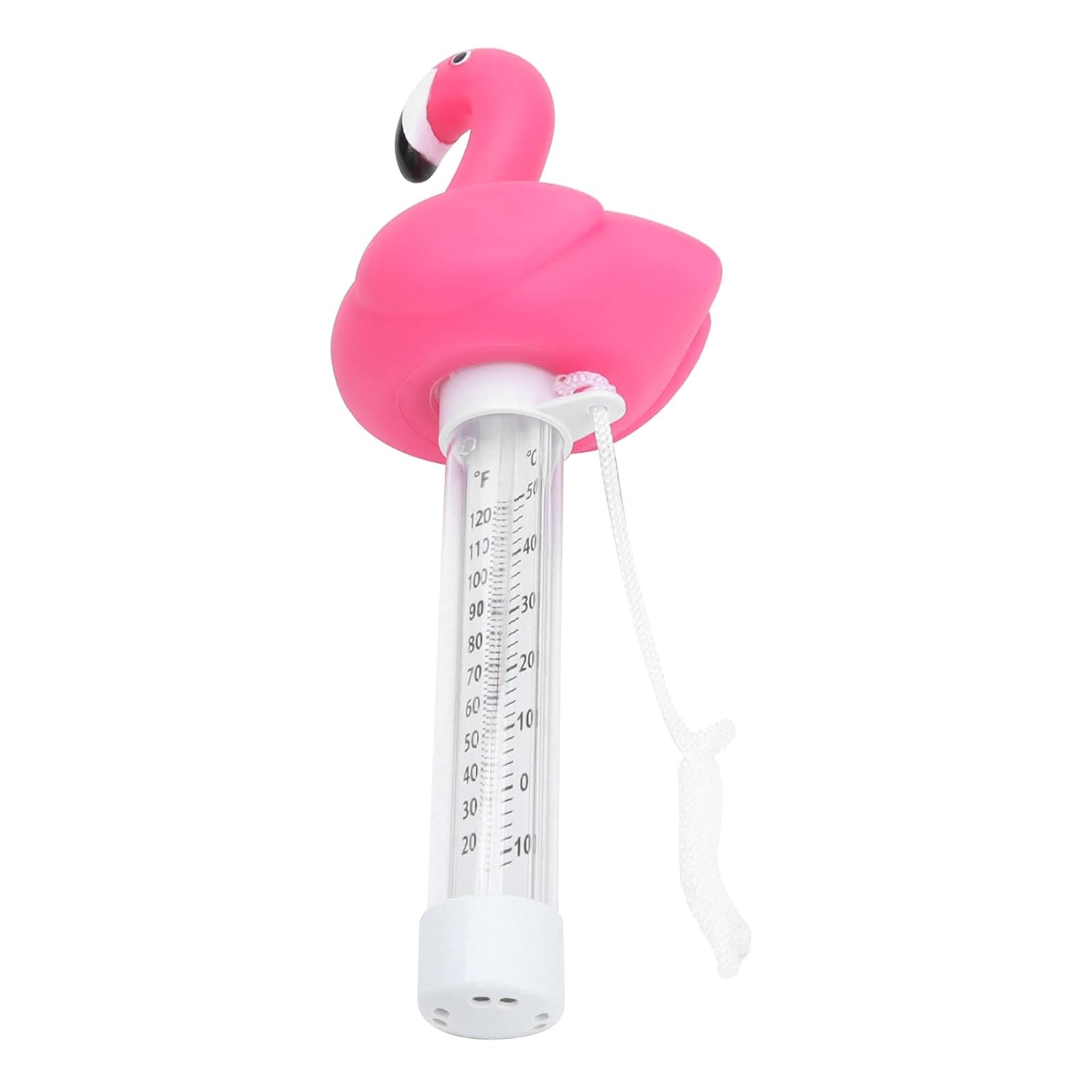 Jiawu High Accuracy Floating Pool Thermometer, Large Size Thermometers Easy to Read, Display Fahrenheit and Celsius, Shatter Resistant with String for Outdoor and Indoor Swimming Pool, Animal Shaped