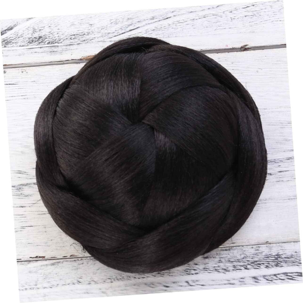 Healeved 3Pcs Fake Braid Bun Braided Hair Hair Extensions for Women Adding Fullness Style to Everyday Special Occasion Hairstyles image number 6