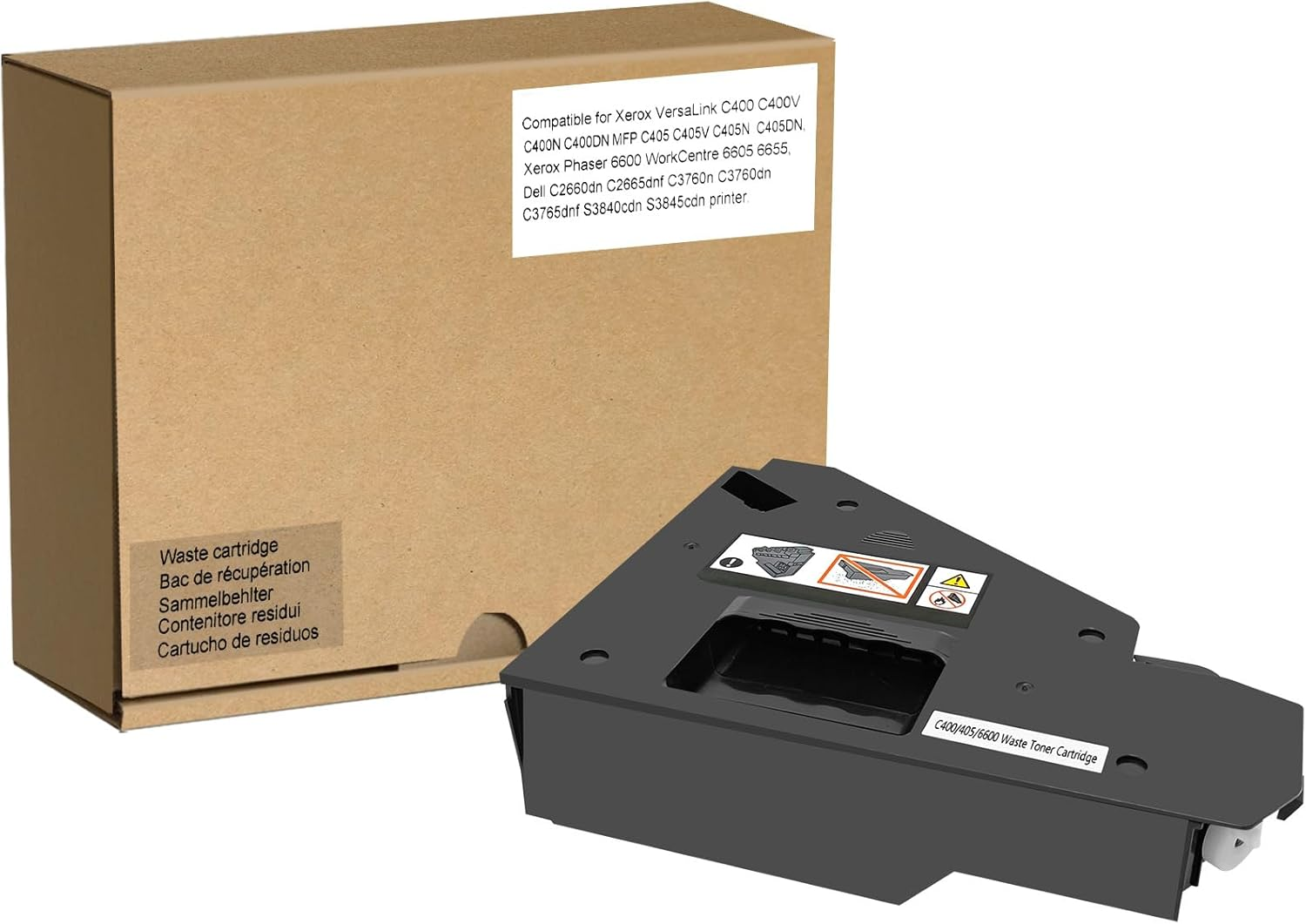 Compatible Versalink C400 C405 Waste Toner Box 108R01124 for Xerox Versalink C400 C405 C400V C400N C400DN C405V C405N C405DN Phaser 6600 Workcentre 6605N 6605DN 6655 Waste Toner 30K Pages image number 4