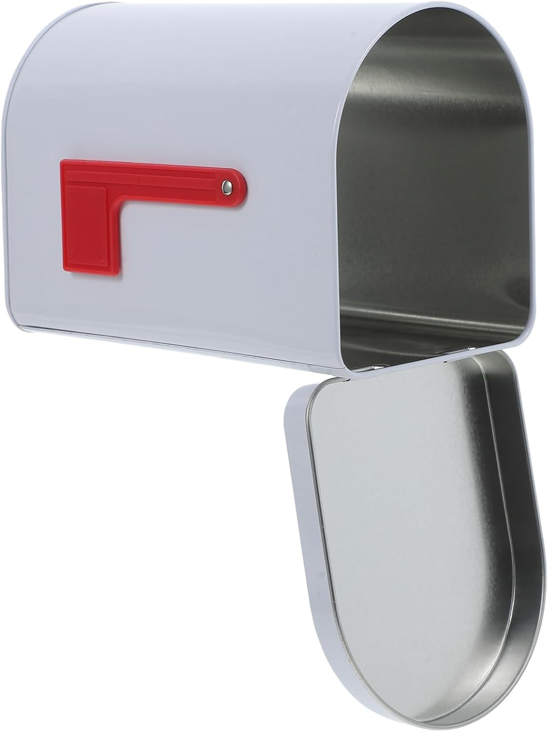 Mini Tinplate Mailbox: 6.13X4.4X3.7In Kids Present Letter Can for Pretend Play, DIY Crafts - Decorative Outdoor Tin Box image number 3