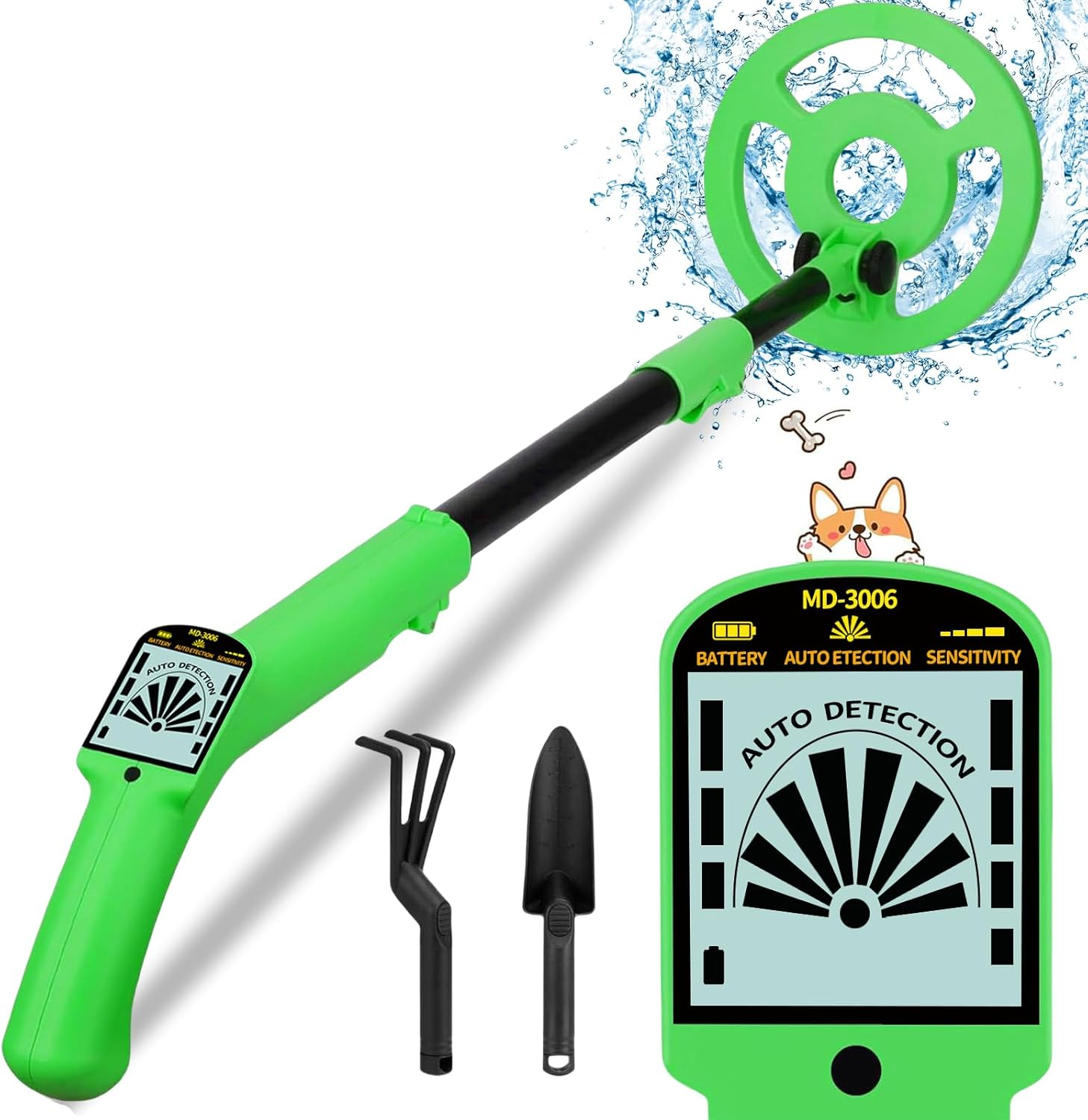 XIIULIUU Metal Detector, Adjustable 70-96Cm Metal Detector for Kids with Intuitive LCD Display, Lightweight Kids Metal Detectors with 6&rdquo; Search Coil for Exploration Hiking image number 2