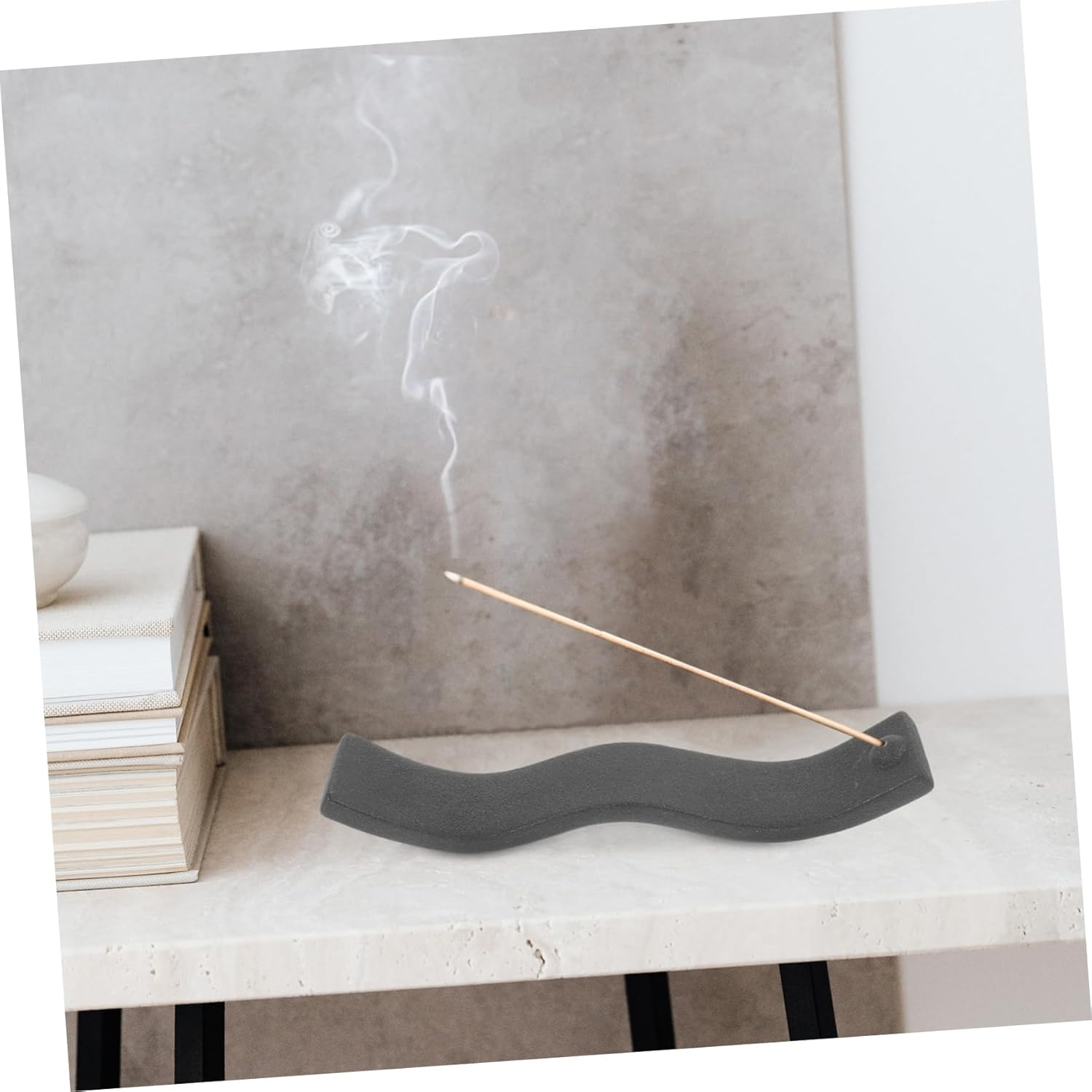 2Pcs Ceramic Incense Burner Holder Aroma Stick Plate for Home Office Decor Incense Burner Adorn