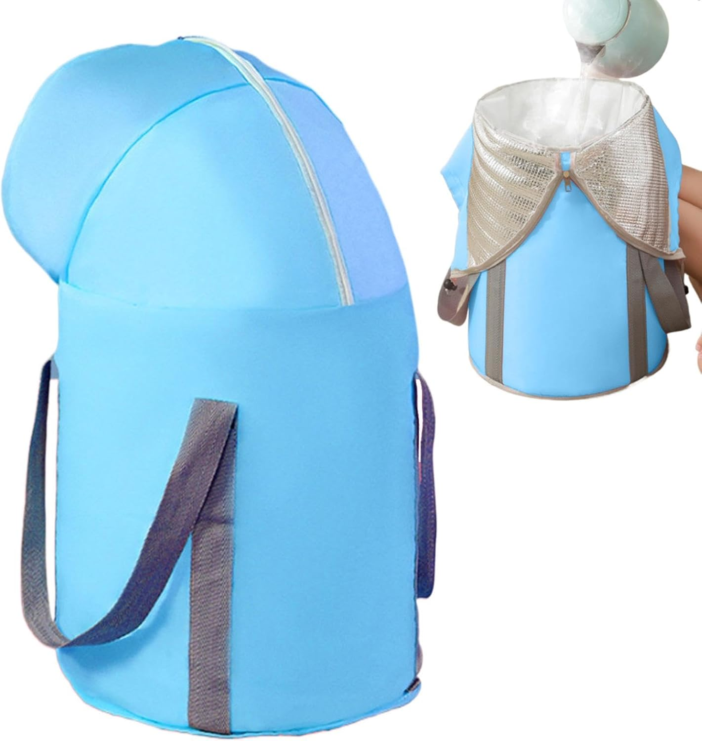 Foot Bath Bucket, Foldable Foot Wash Bag Foot Bath Basin with Knee Cover, Foot Spa Tub Bag Foot Spa Bucket, Foot Bucket Pedicure for Camping, Laundry, Travel