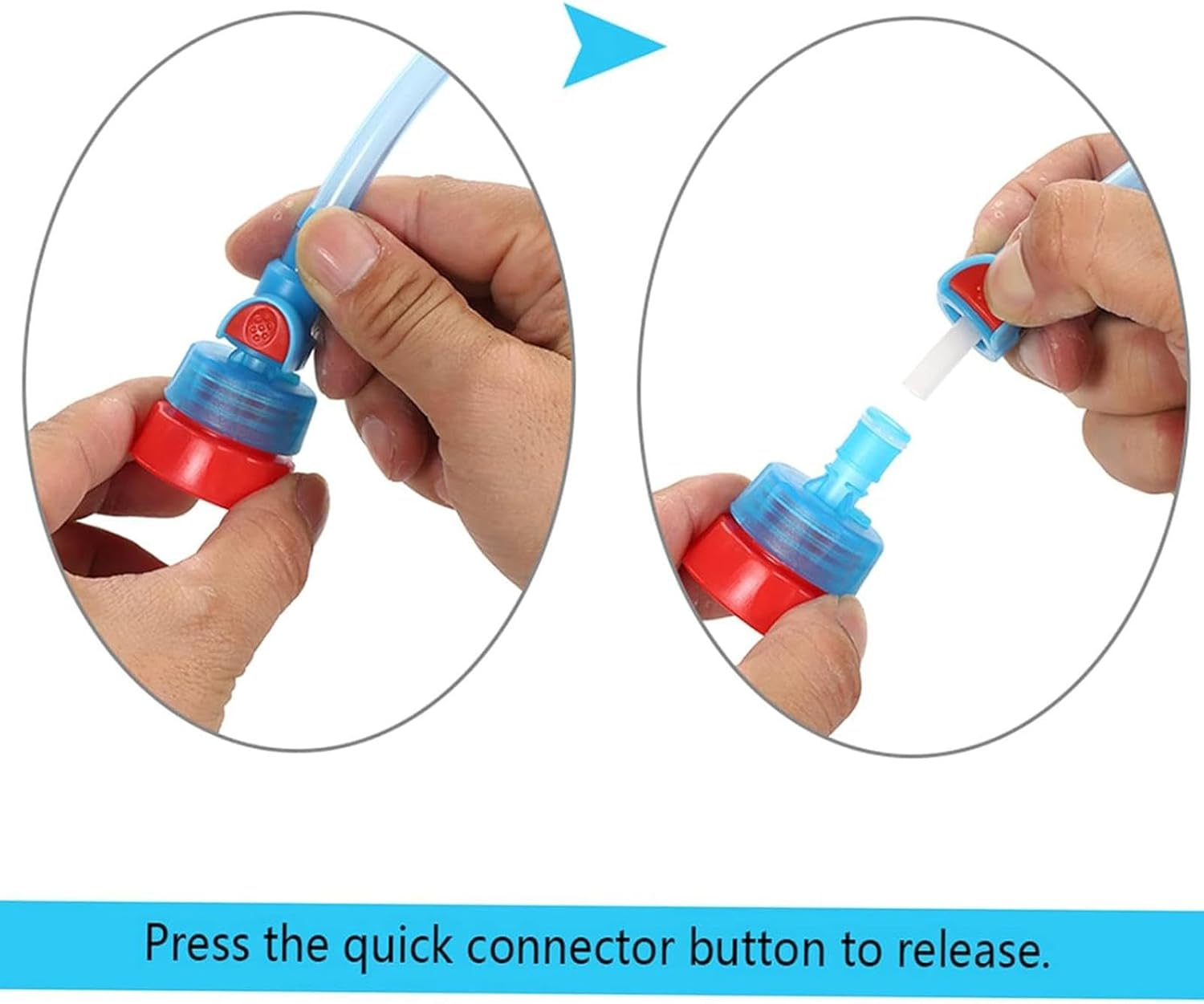 Generic Water Bottle Drink Tube Hose, Adjustable Hydration Bladder Reservoir Pack, Convertube Adapter, Replacement Hose Kit for Hiking, Fishing, Climbing image number 6