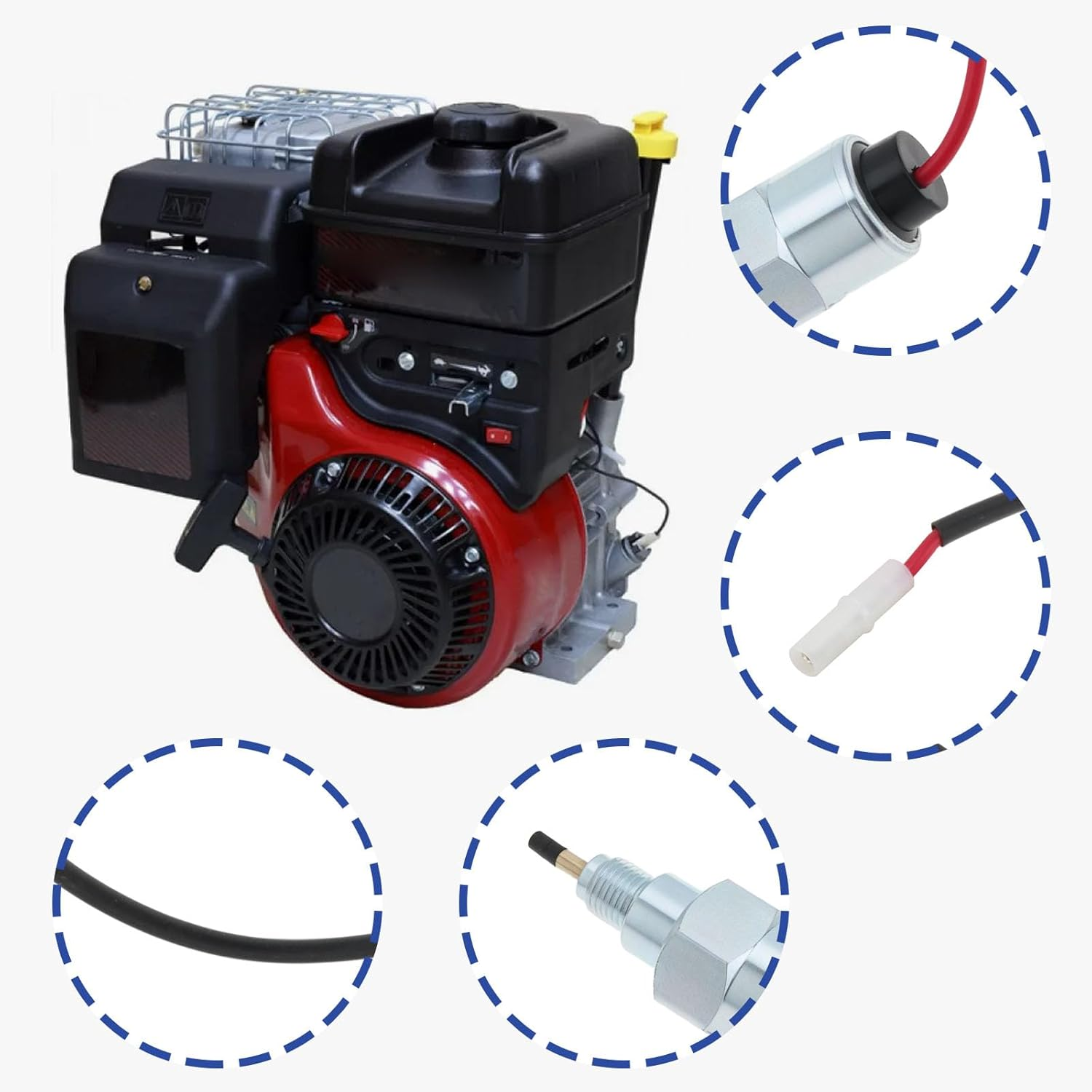 SING F LTD 1PC Carburetor Fuel Shut off Solenoid Compatible with Briggs Stratton OE 692094 807664 FSL90-0009 B1692094 BS-692094-D1 6 92094 BC Wire Length 25Cm Fuel Shut-Off Actuator image number 2