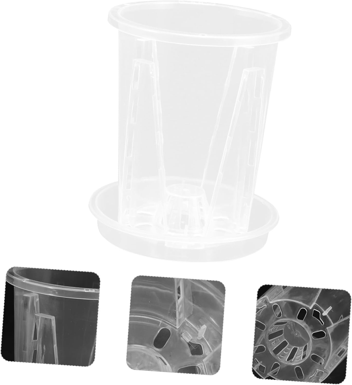 BESPORTBLE 5Sets Breathable Root Control Flower Pot Flower Pots for Orchids Plant Nursery Drainage