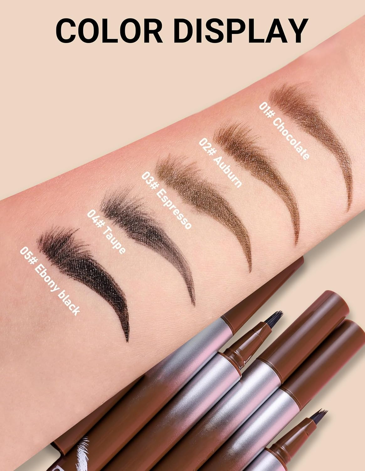 Erinde Eyebrow Pencil #01 image number 6