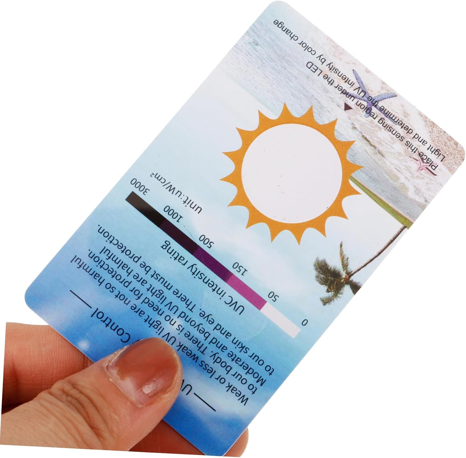 SUPVOX 10Pcs UV Test Strips - Light Bulb Tester, Sun Terrarium Testing Cards, UV Identifying Cards image number 5