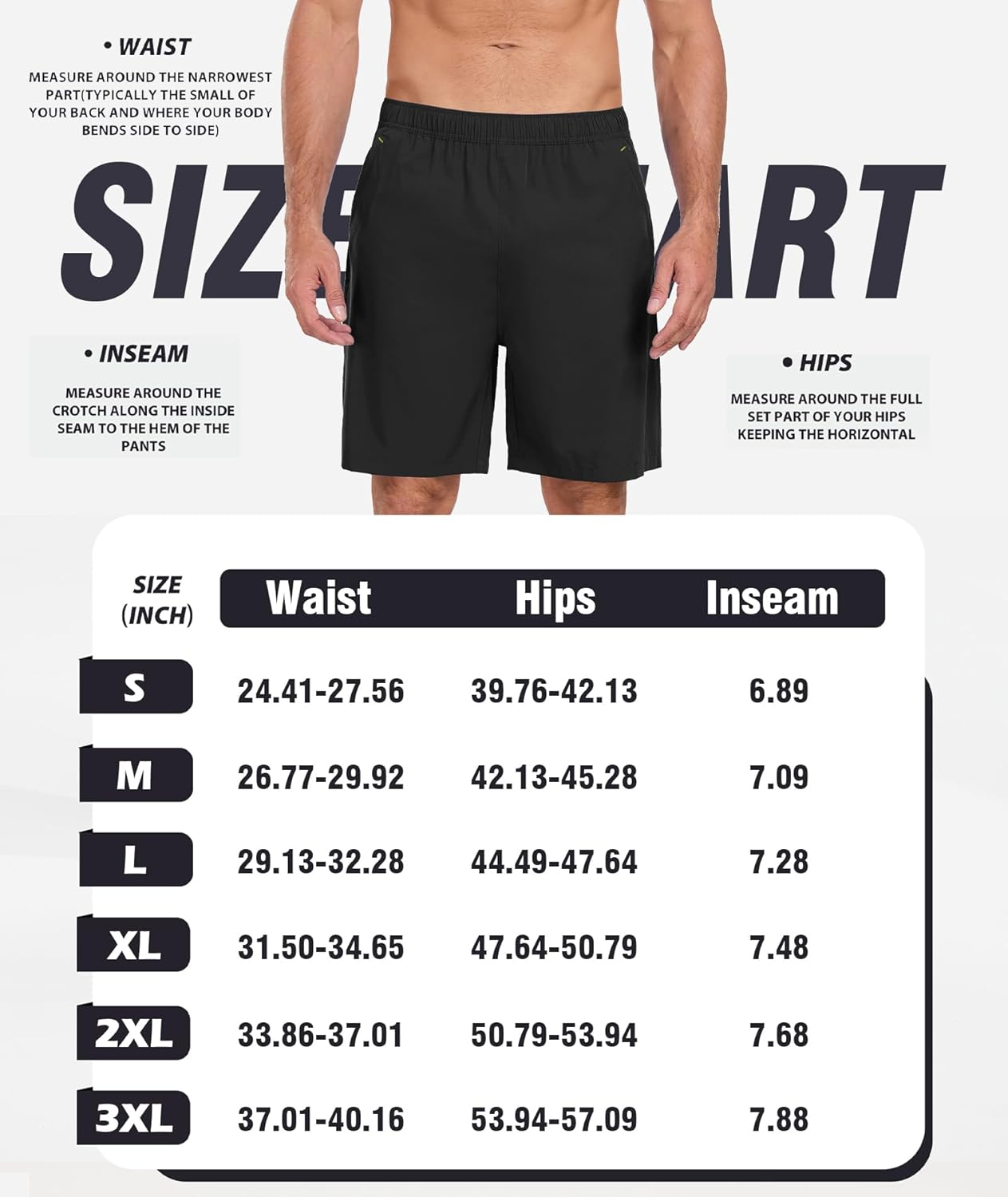 Gym Shorts for Men Quick Dry Fitness Sports Running Shorts Men Breathable with Zip Pockets image number 2