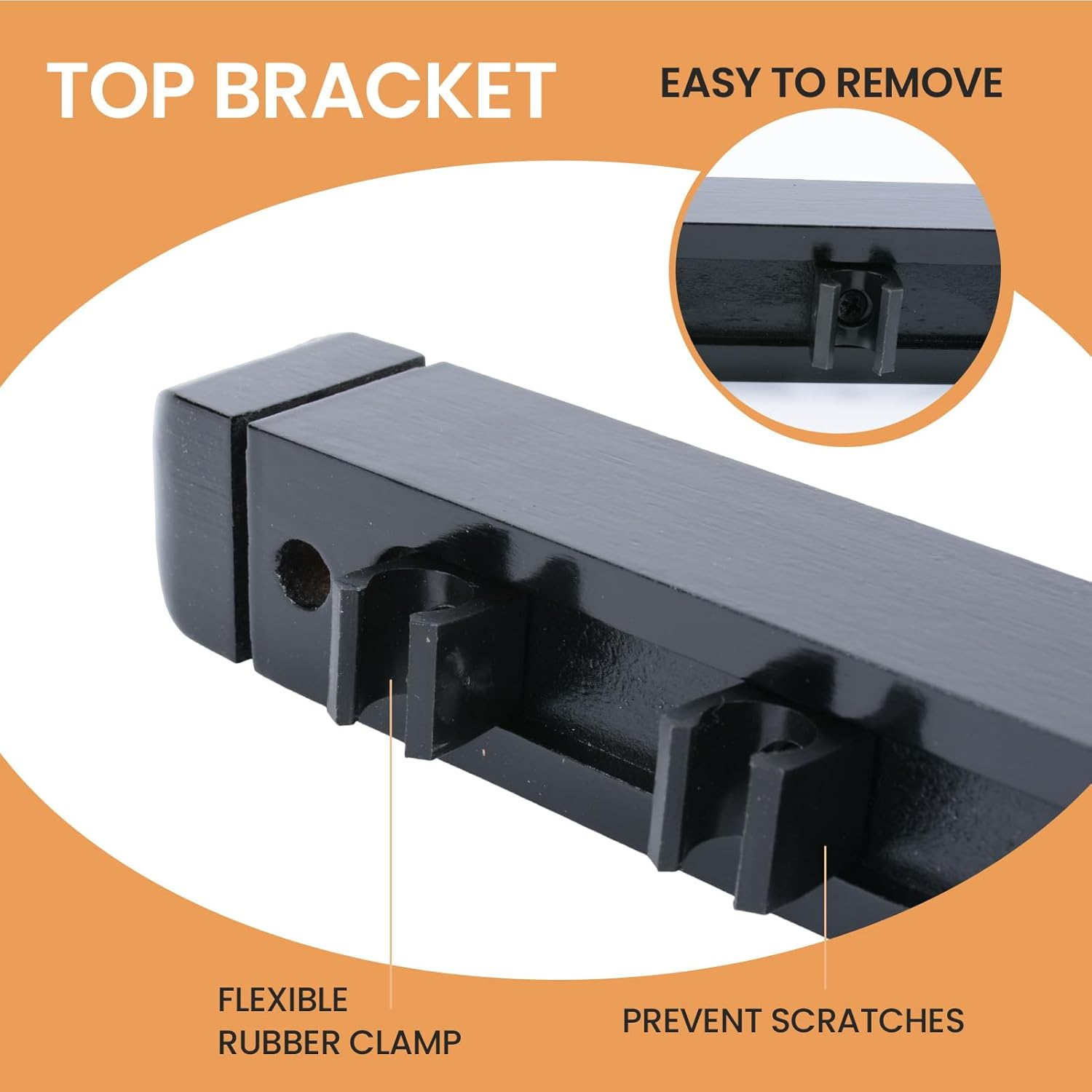 Pool Stick Holder for Pool Cue Storage, Wooden Pool Cue Rack Wall Mount Organizer,Solid Wood Cue Rack with 8 Holes image number 6