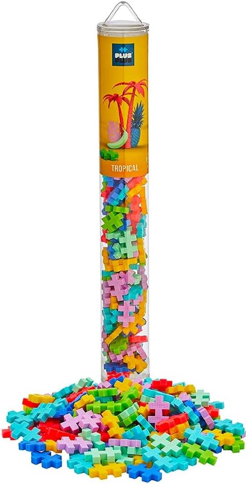 Plus-Plus Glow in the Dark Mix Building Block 100-Pieces Set image number 4