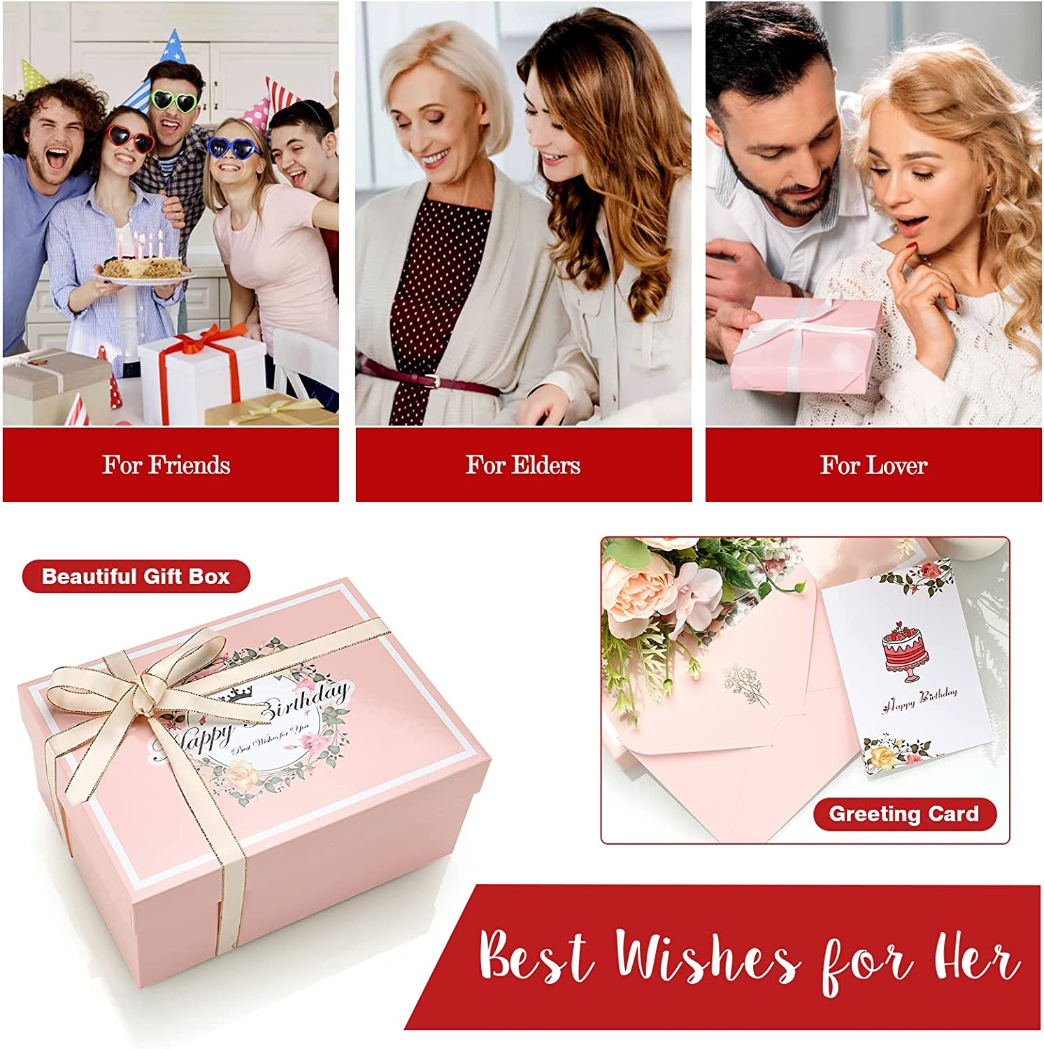 60Th Birthday Gifts for Women, Birthday Pamper Gifts for Mum Sister Wife Grandma Mom, Pamper Kit Self Care Package for Women Relaxing Bath Sets Spa Gift Baskets for Best Friend, Coffee Cup, Candle image number 6