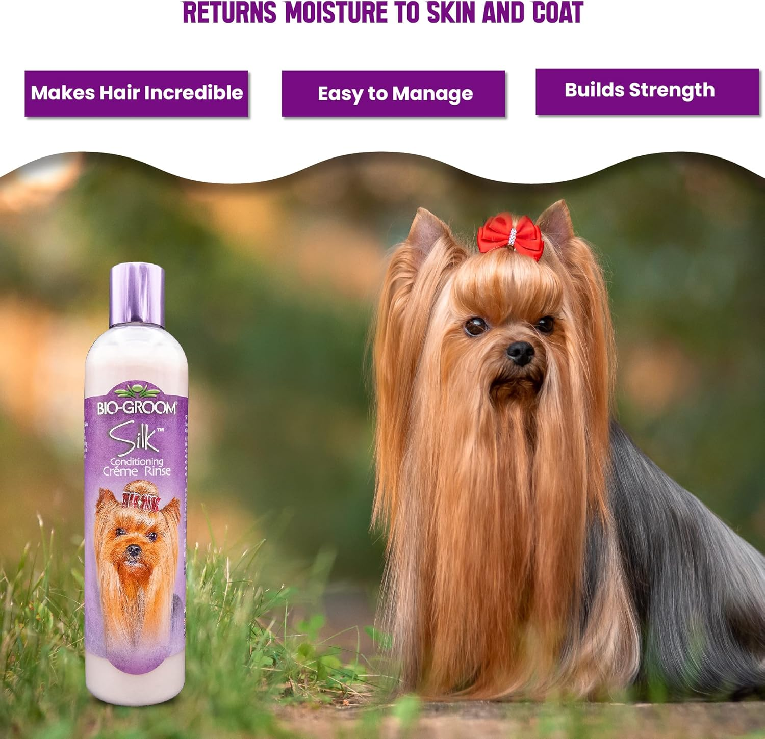 Bio-Groom Silk Cr&egrave;me Rinse Conditioner 355Ml, 12-Ounce image number 5