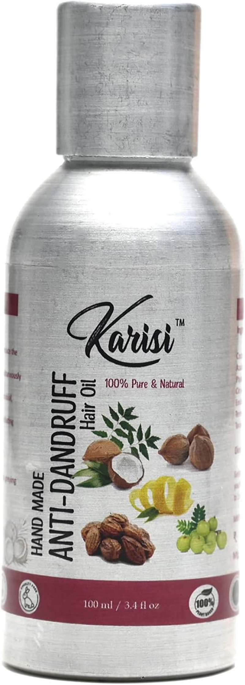 Handmade Anti-Dandruff Hair Oil - Enhanced with Neem, Lemon, Amla, Tea Tree Oil, Dandruff Hair Oil for Men & Women, 100 ML image number 2