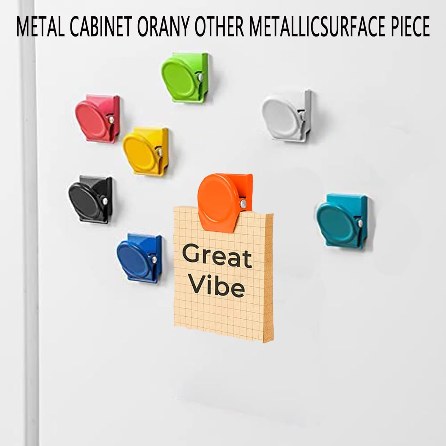 16Piece Magnetic Metal Clips,Refrigerator Magnets Clips Whiteboard Wall Fridge Magnetic,Clip Magnets,Cute Magnets Metal Clip for House Office School Use,Clipping Photos,Pictures image number 2