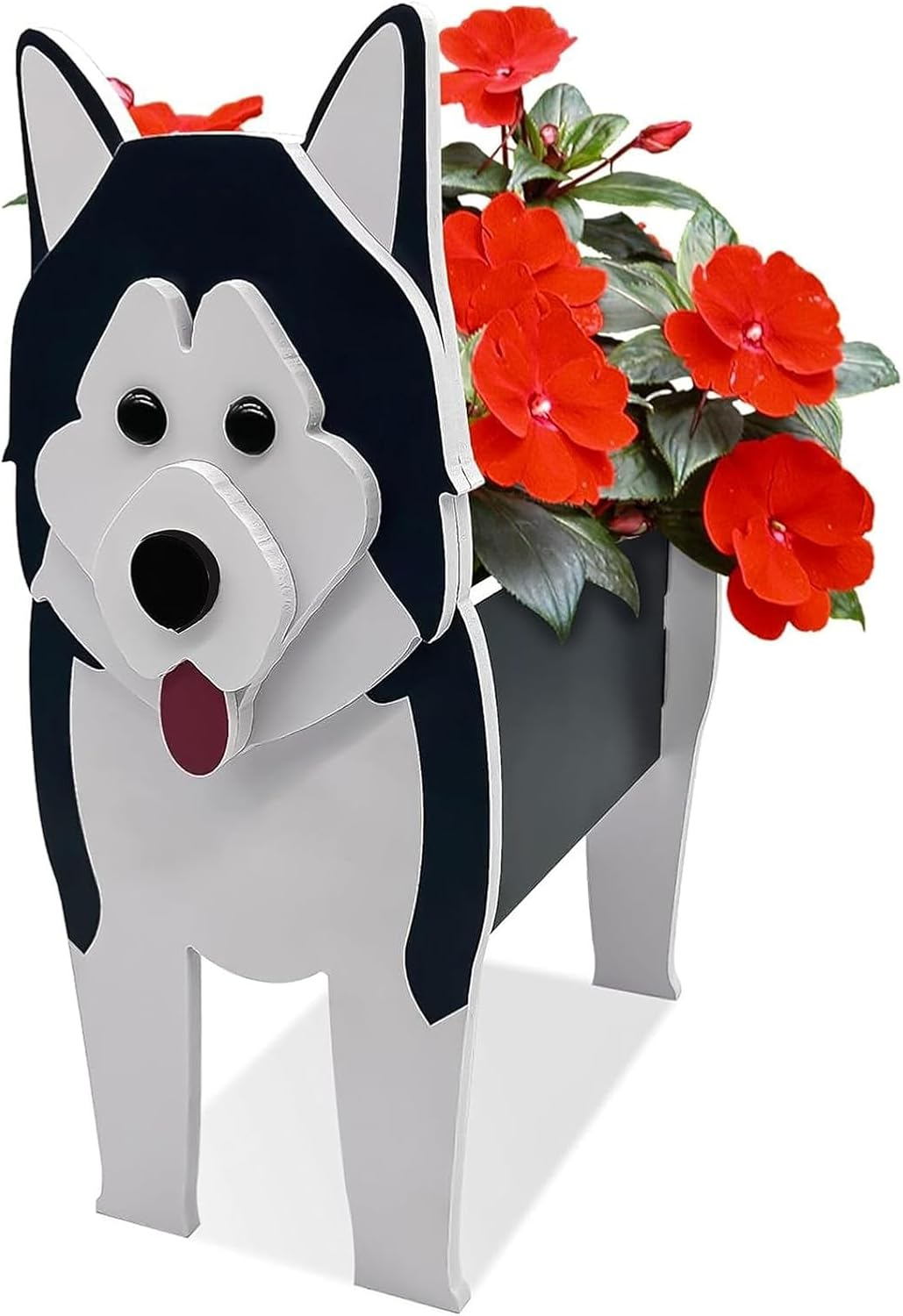 Bamboo'S Grocery Lokii Alaska Dog Planter, Cute Dog Plant Pot, Animal Shape Plant Containers, for Outdoor Indoor and Garden Decoration Plants image number 2