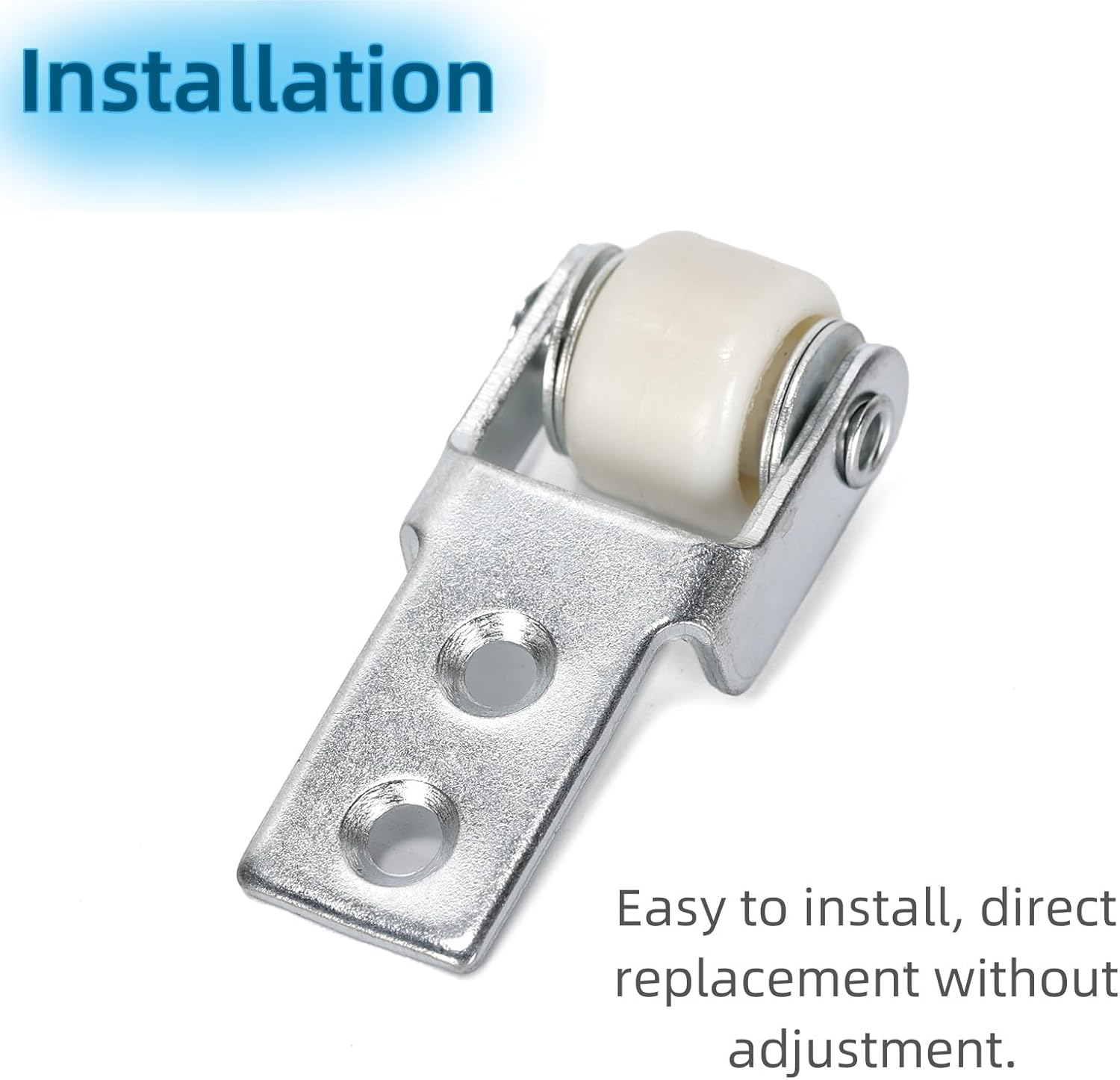 12Pcs White 15Mm Diameter Nylon Track Roller Guide Wheels for Sliding Bar Doors, Mirror Cabinet Doors, Drawers, Glass Doors. image number 1