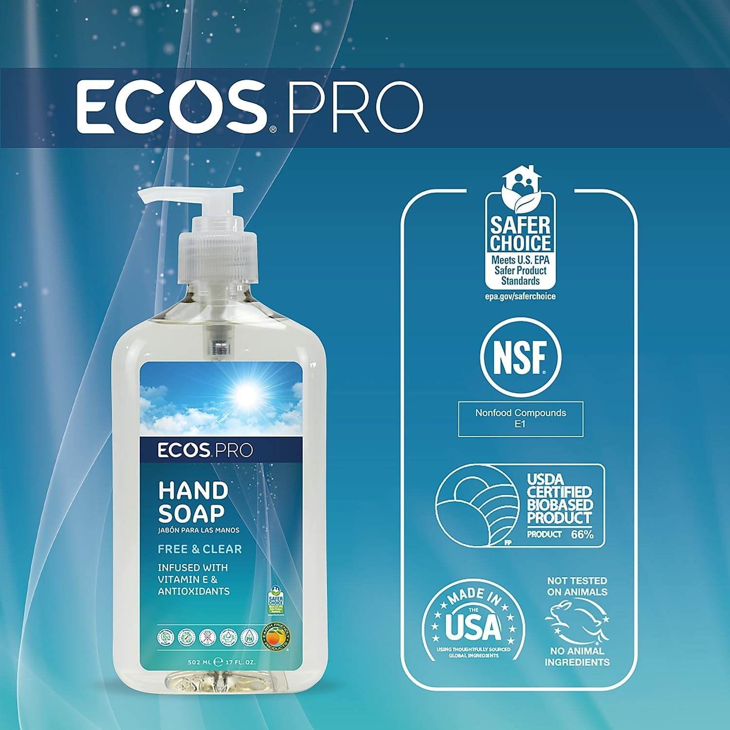 Earth Friendly Products Hand Soap Fragrance Free 500 Ml image number 6