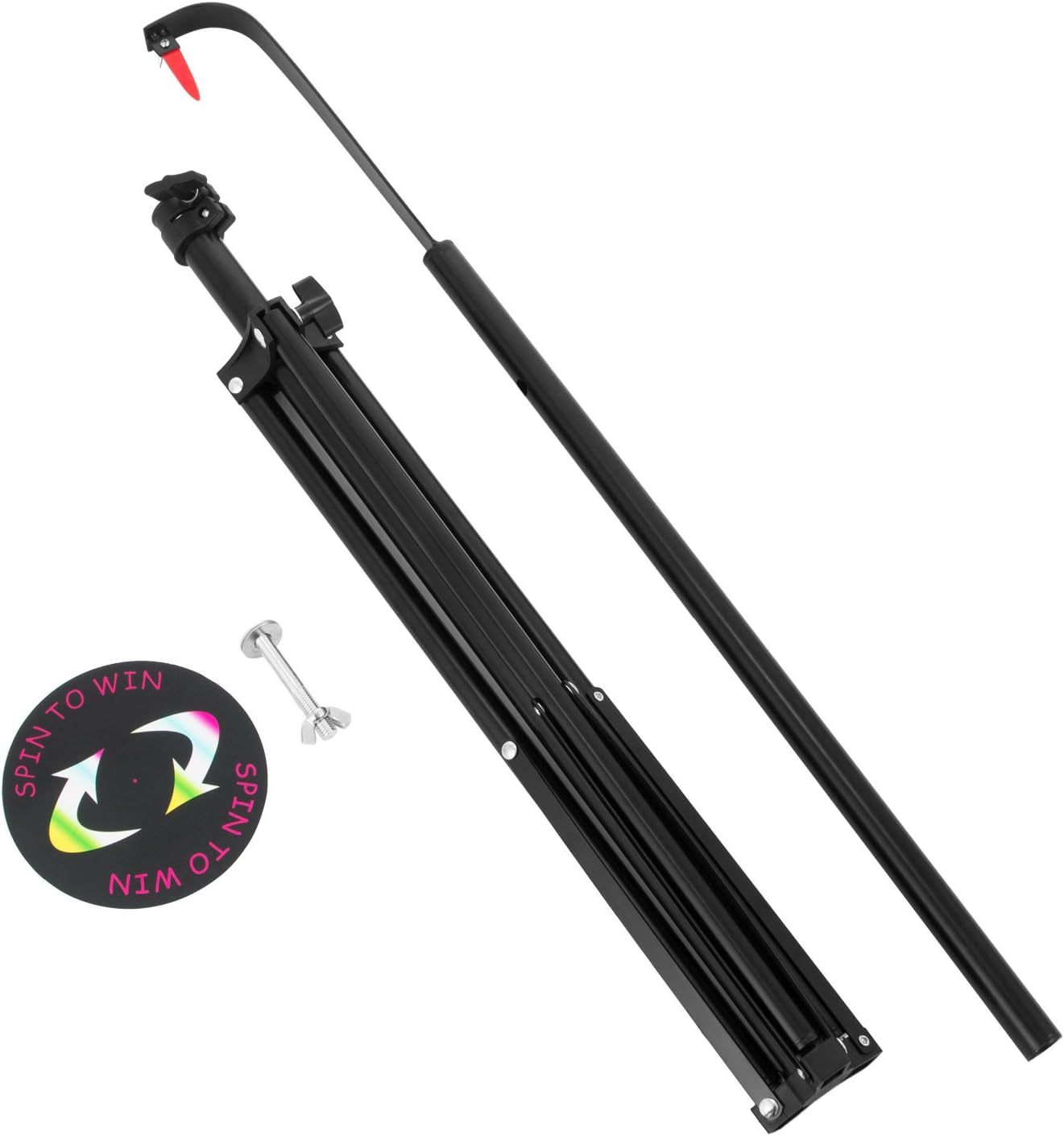 Happybuy 24 Inch 18 Inch Tabletop Color Prize Wheel with Folding Tripod Floor Stand 14 Slots Colorful Dry Erase Trade Show Fortune Spinning Prize Wheel for Spin Game Carnival image number 4