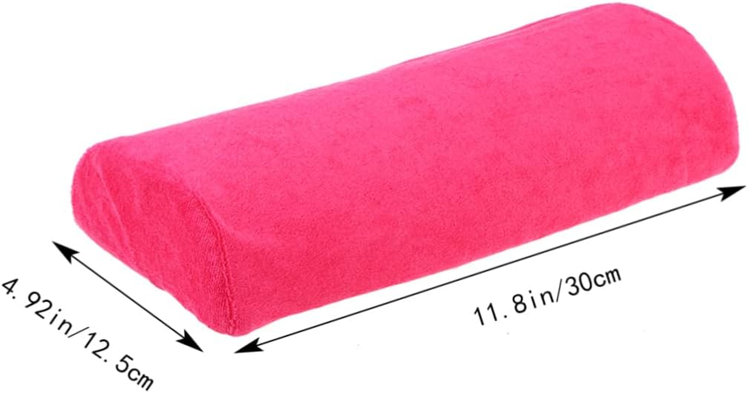 Portable Nail Pillow Manicure Hand Rest Cushion Ergonomic Wrist Pad for Nail Technicians and Salon Use Comfortable Rose Red Hand Support for Manicure image number 1