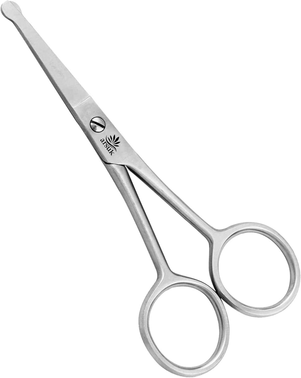 ARSUK Dog Scissors for Grooming Face and Paws, Ear and Eyes - Blunt Rounded Tip to Trim Any (Cat and Dog) Hair Securely Length 4.5-Inch Stainless Steel image number 2