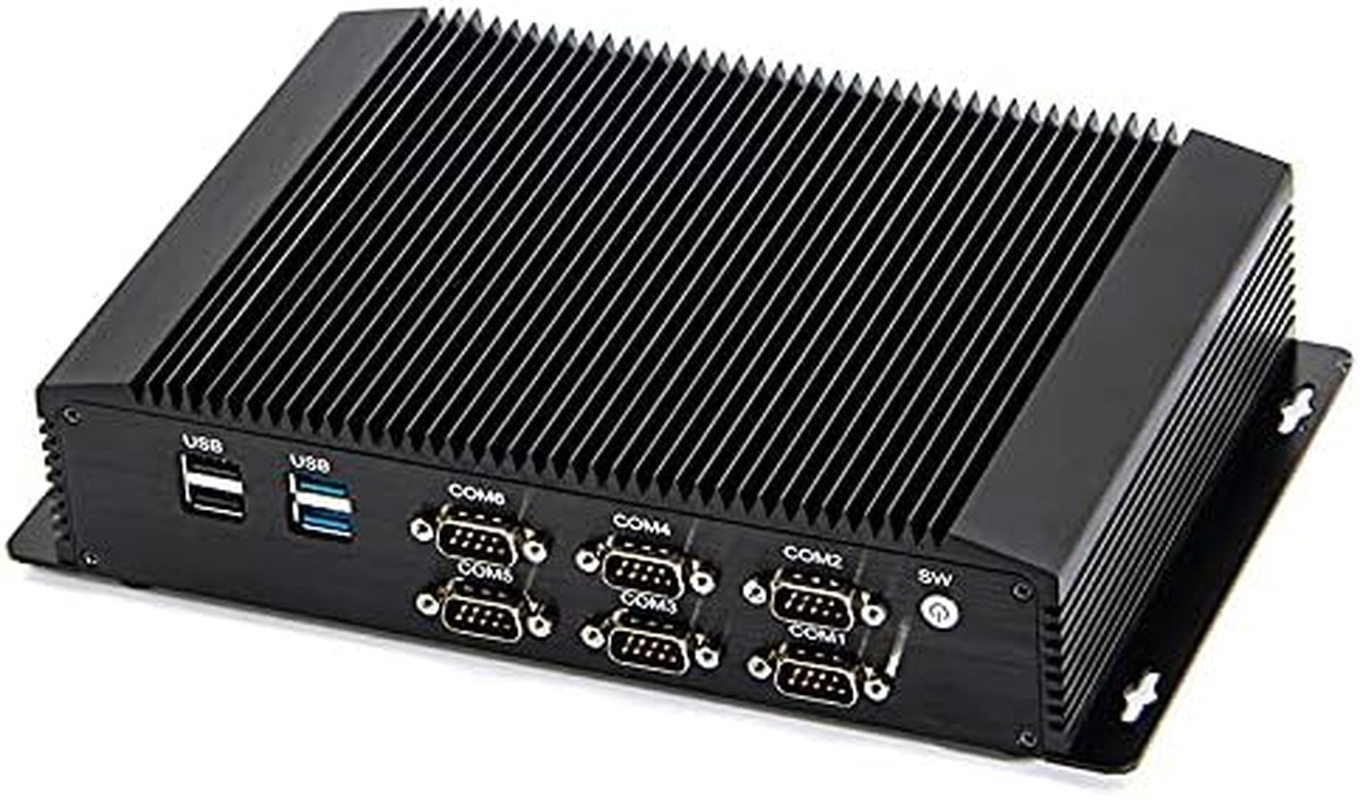 KINGDEL Core I7 CPU Desktop Computer, Office Computer with 8GB RAM 128GB SSD, 6Xcom, 4Xusb 3.0, 4Xusb 2.0, 2Xlan, GPIO, HD Port, VGA W-11 Pro