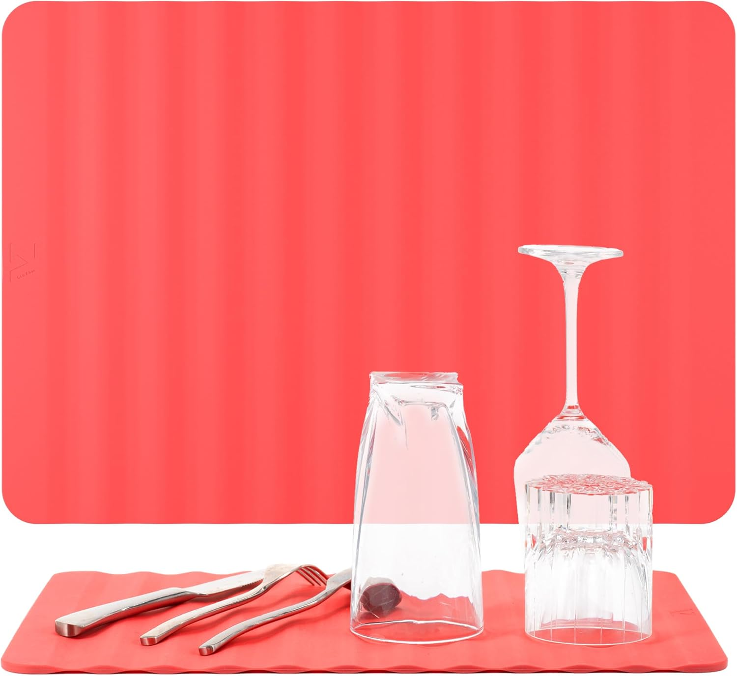 Li&Zhao Dish Drying Mats for Kitchen Counter - Dish Mat Drying Kitchen Mat Silicone Drying Mat Silicone Mats Dish Rack Mat Dish Drainer Mat image number 3