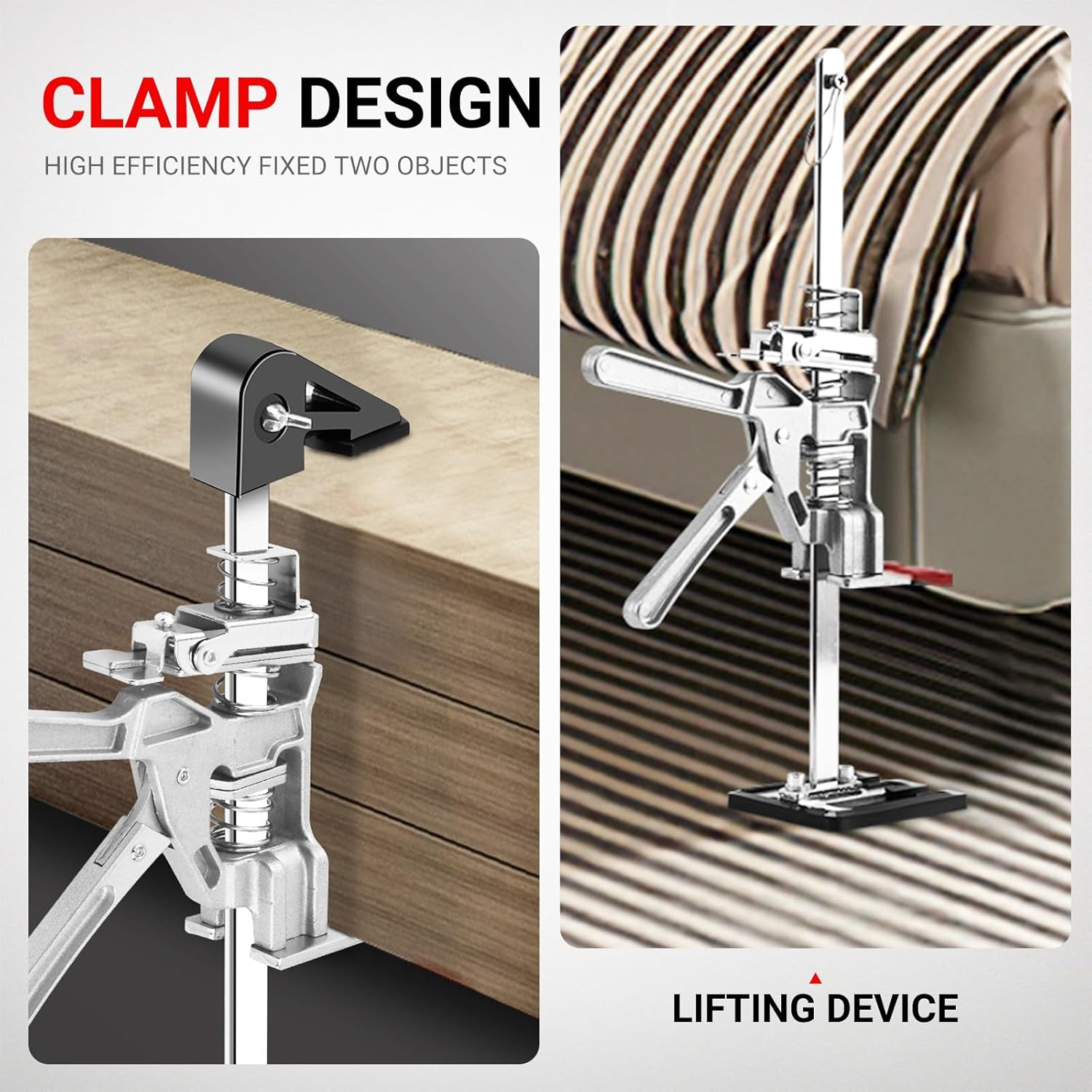 LIWEGHT Labor Saving Arm 2Pack, Furniture Lifter Tool Multifunctional Hand Lifting Jack Tool,Load-Bearing 440LB Arm Jack Lift for Heavy Furniture Installing Cabinets, Doors, Drywall,Woodworking image number 2