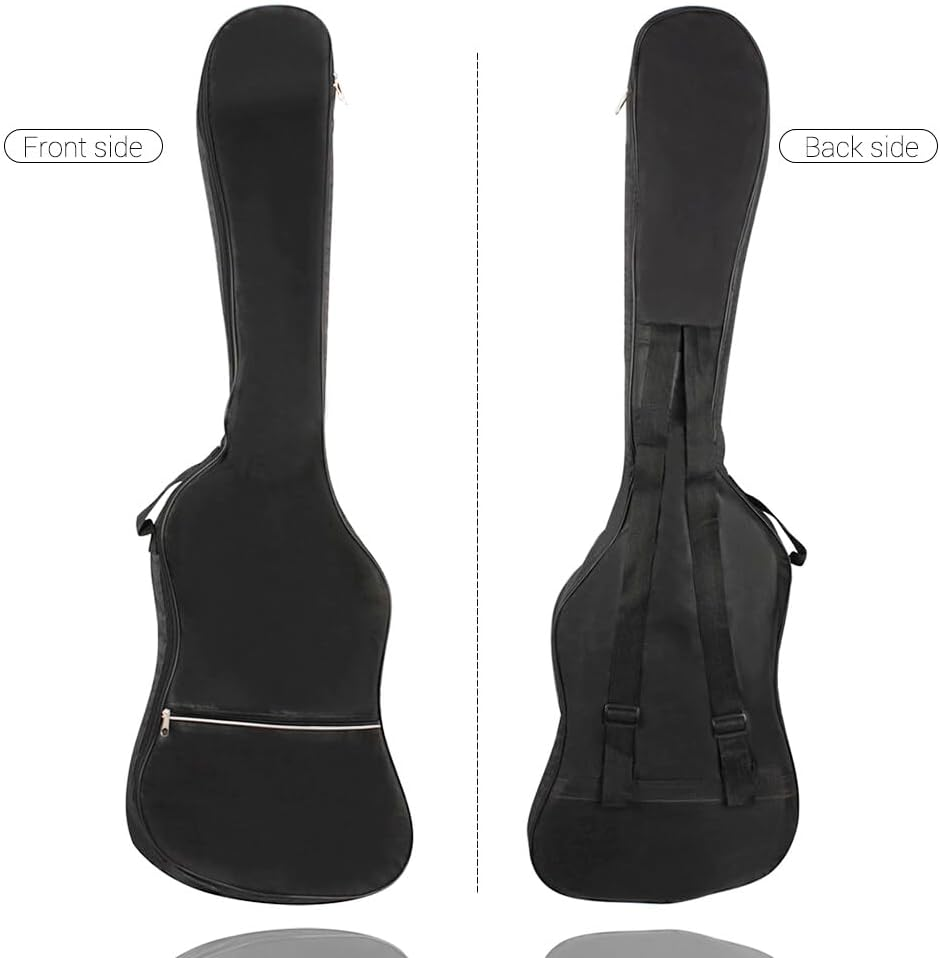 Electric Bass Guitar Bag Backpack 20Mm Padded for Electric Bass and Guitar Black image number 2