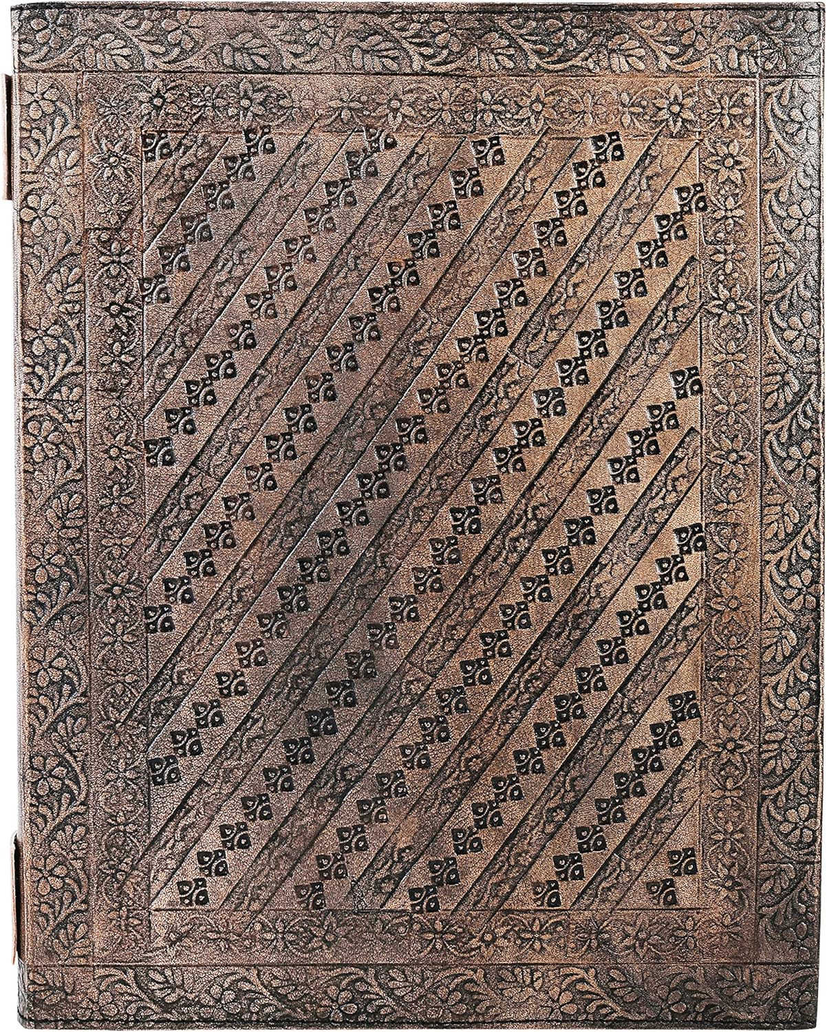 OVERDOSE Tajmahal Vintage Leather Journal - Handmade Antique Journal for Students & Office for Men Women Diary Leather Sketchbook Drawing - Size 10 X 13 Inches | 25 X 33 Cm image number 4