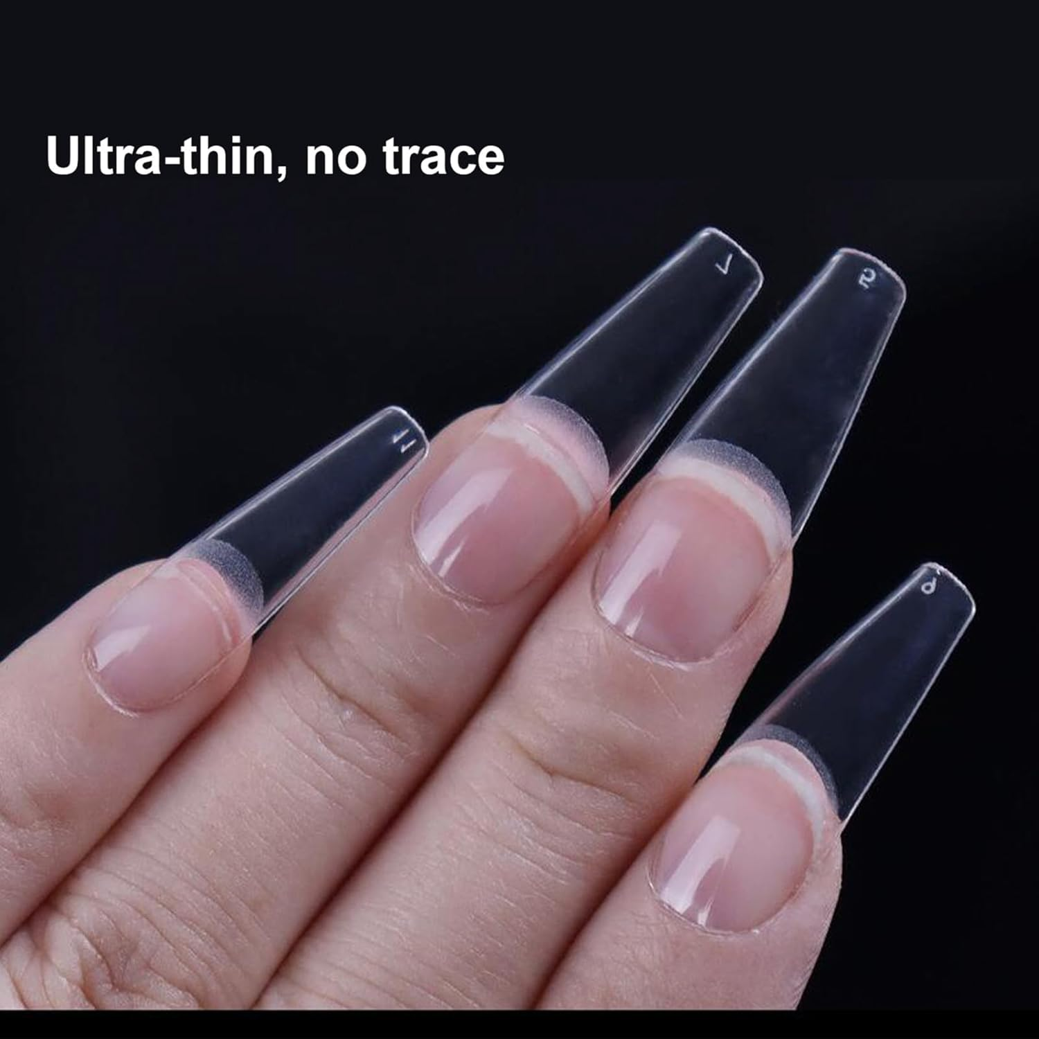 Labymos 504Pcs Nail Tips Quick Exion Press on False Nails Tips Mani Nail Art Mani image number 1