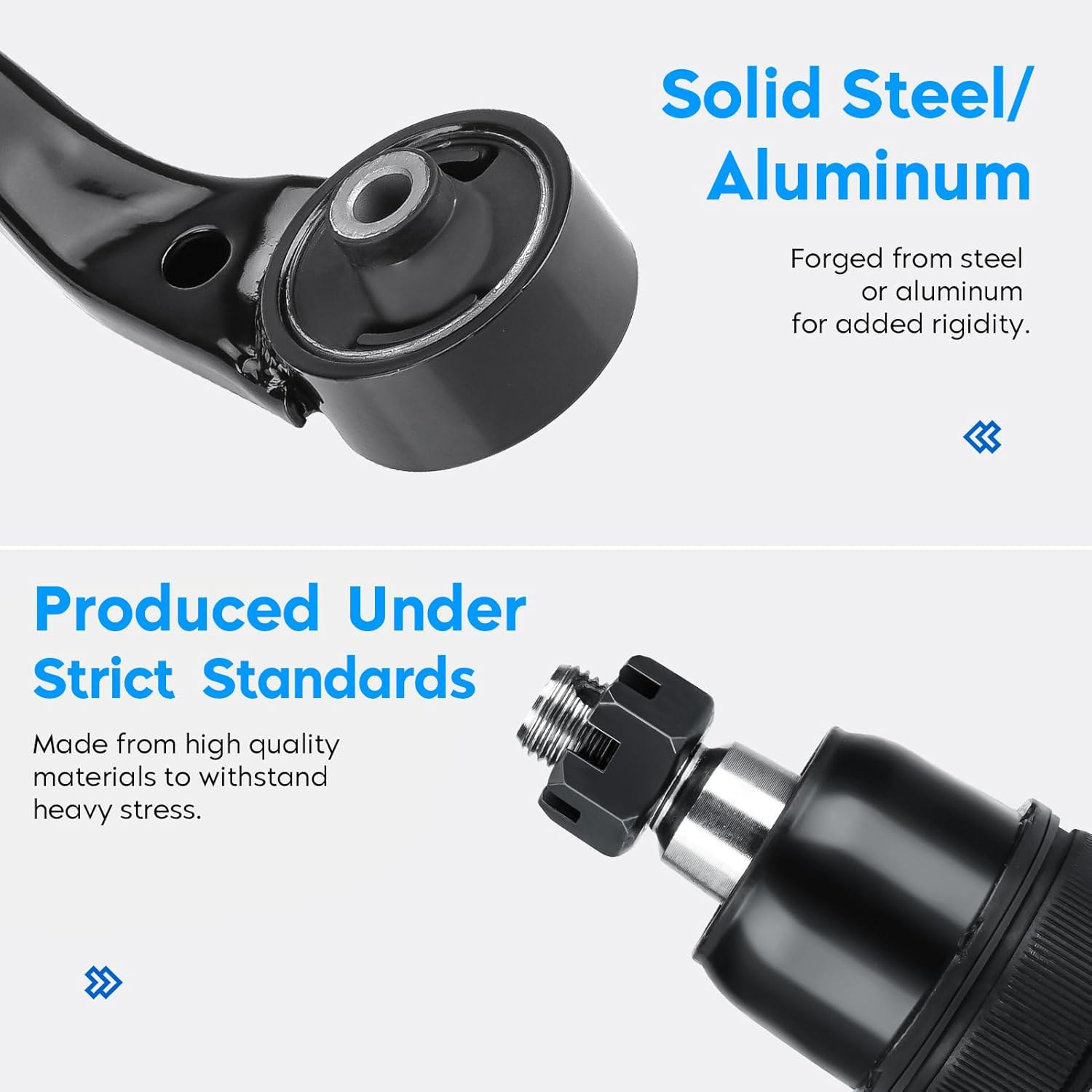 4PCS Front Lower Control Arm & Ball Joint for Honda Civic 01-05 Sedan Coupe, Acura EL 2001-2005 All Models, Suspension Kit K640287 K640288 K90332 image number 4