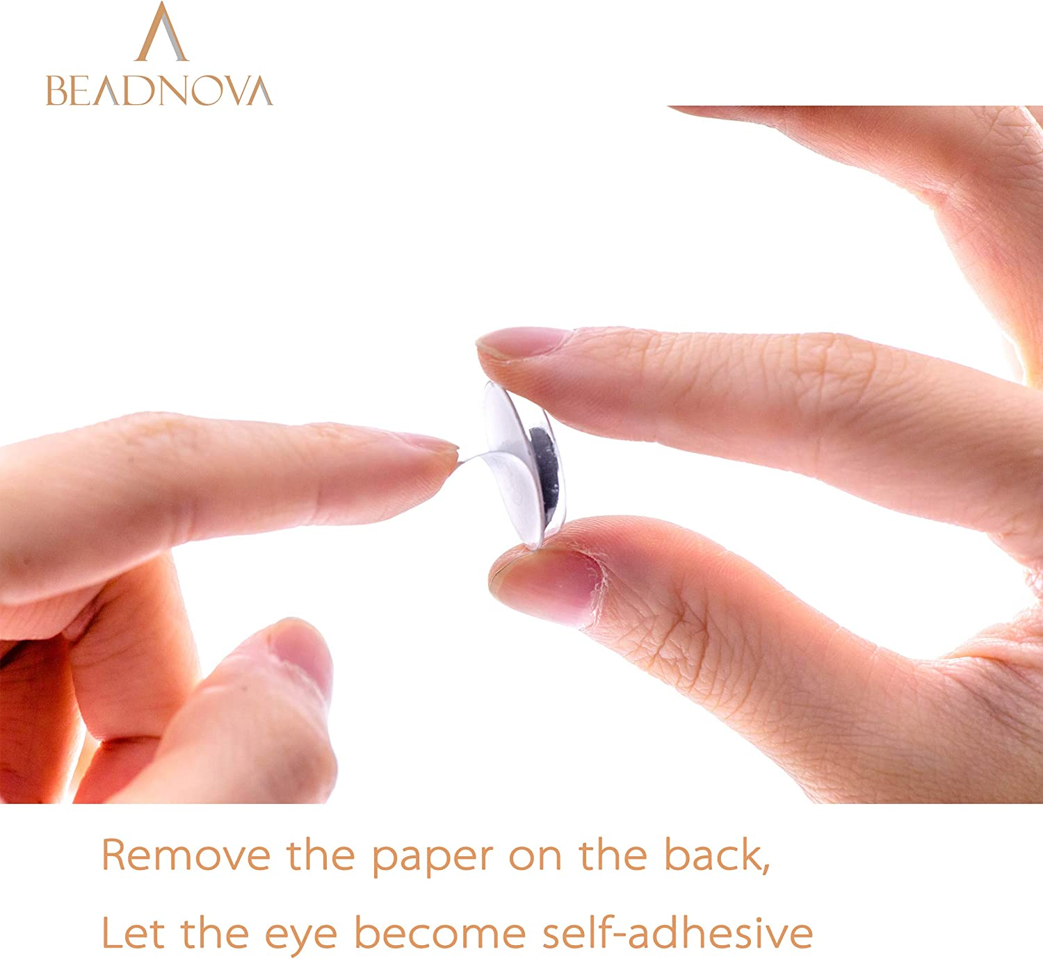 BEADNOVA 2 Inches Googly Eyes Self Adhesive Wiggly Eyes for Craft (12 Pieces) image number 5