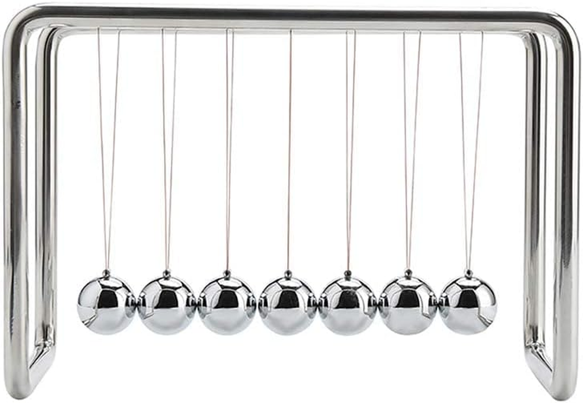 CERROPI Classic 7 Balls Newton'S Cradle (Swing 25S, Metal Stand)