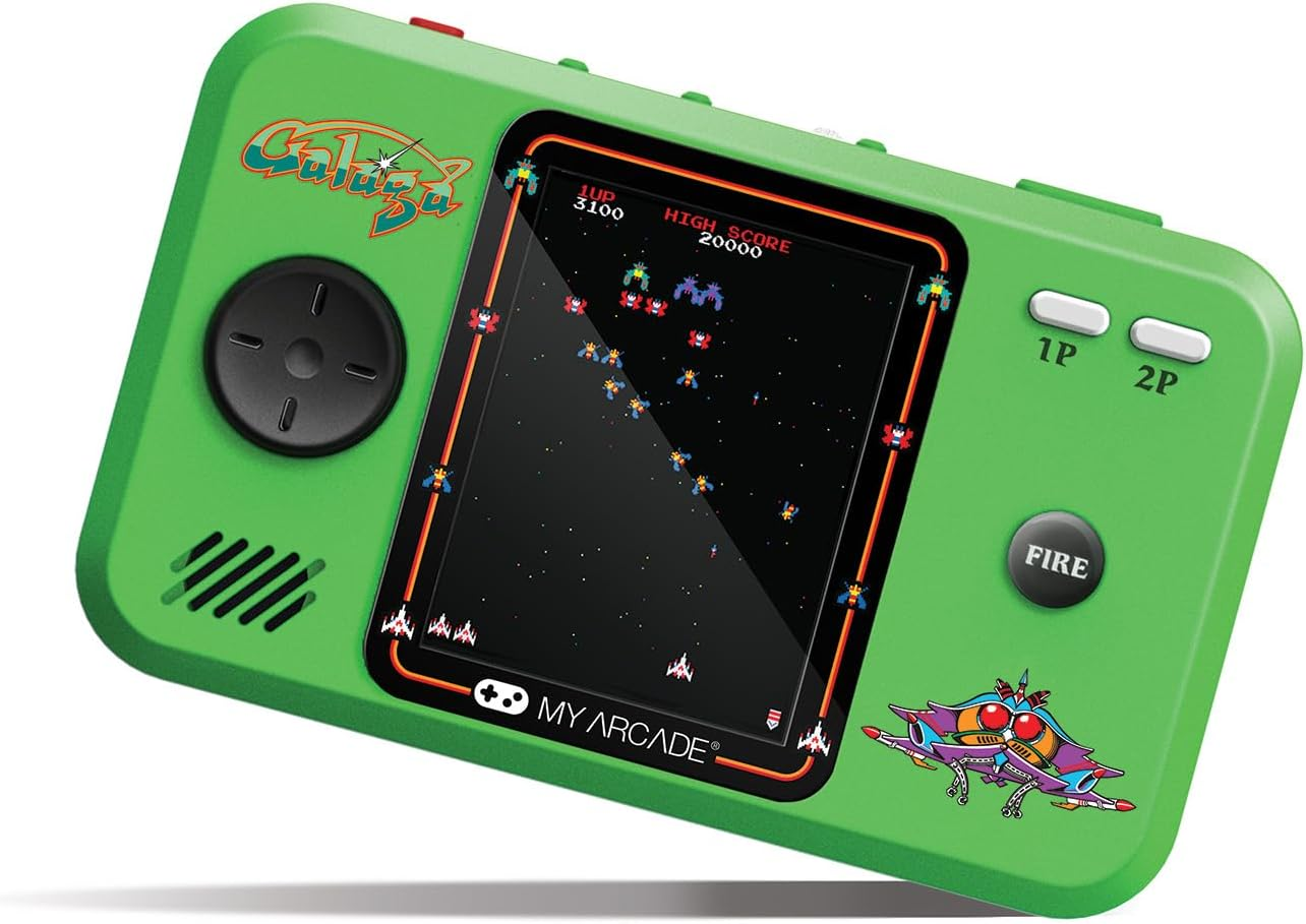 My Arcade DGUNL-4199 Galaga/Galaxian Pocket Player Pro Handheld Portable Gaming System (2 Games in 1) image number 2