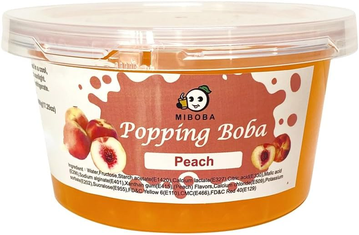 Peach Popping Boba - 490G(17.25Oz)
