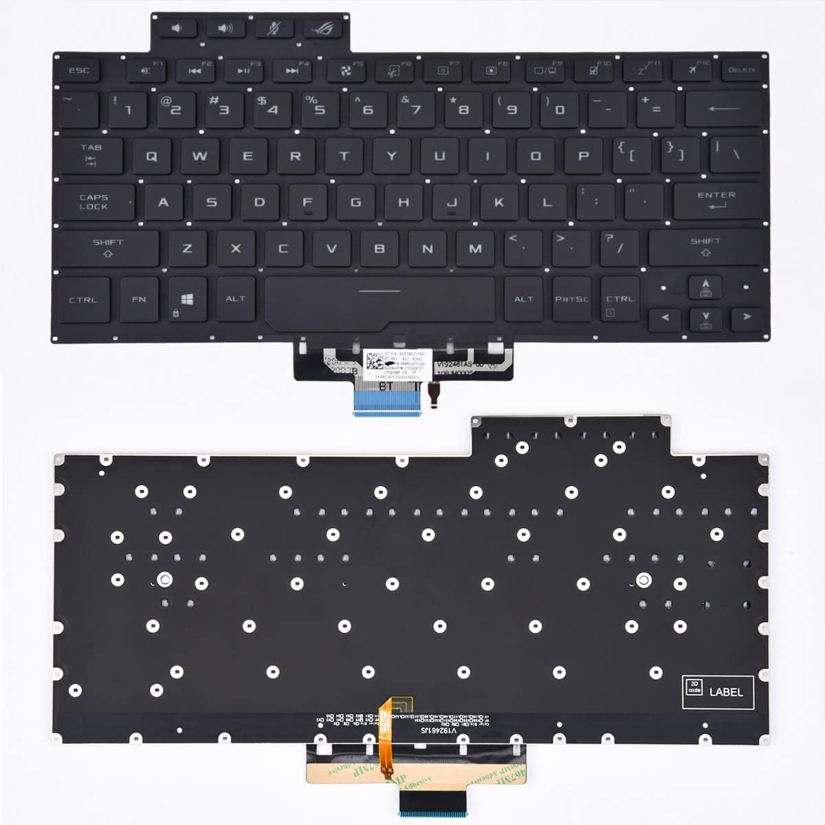 Replacement Keyboard for ASUS ROG Zephyrus G14 GA401 GA401I GA401IV GA401Q GA401QM GA401U Series Laptop, Zephyrus G14 Replacement Keyboad Wih Backlit US Layout 8037B0169701 image number 1