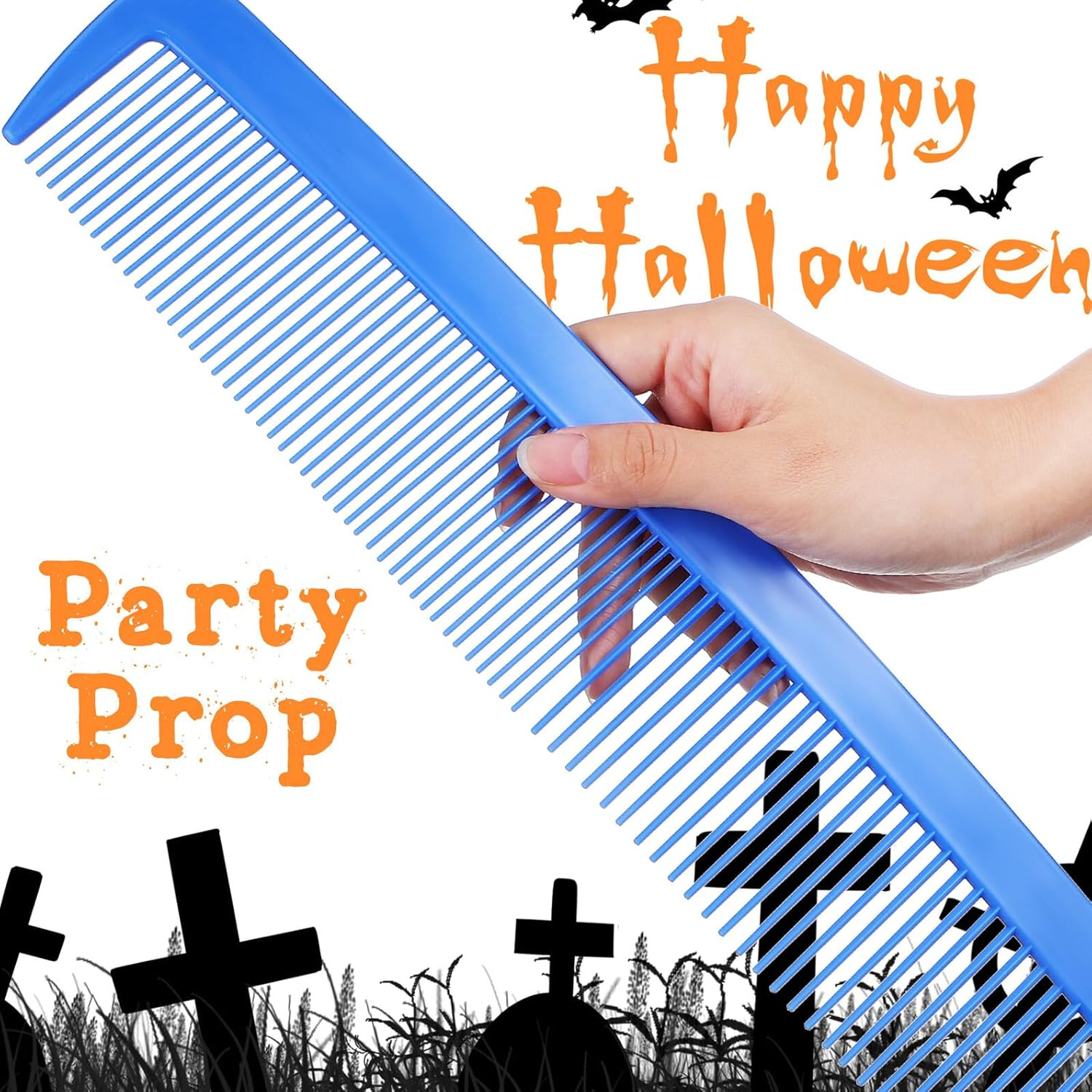 3 Pcs Giant Comb Prop Decorative Huge Combs for Halloween Parties Fun Carnival Pranks Lightweight Safe Party Accessories for All Ages image number 2