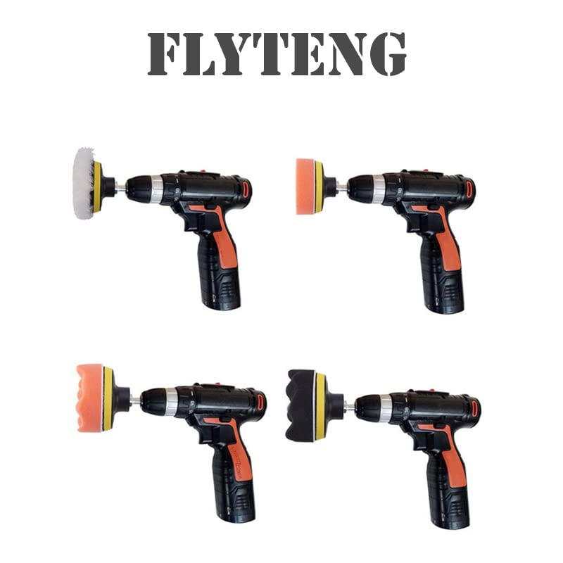 22 PCS Car Foam Drill Polishing Pad Kit, 3 Inch Buffing Pads Car Care Polisher Waxing Polishing image number 1