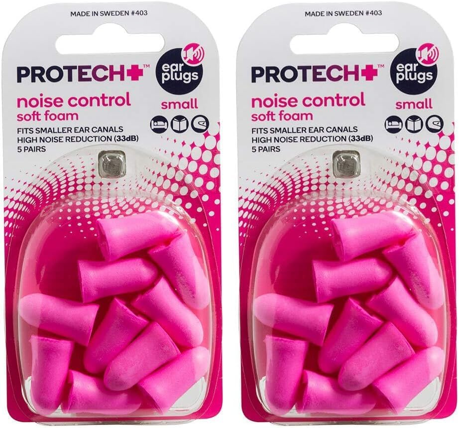 Protech Ear Plugs Noise Control Soft Foam - Small - 5 Pairs