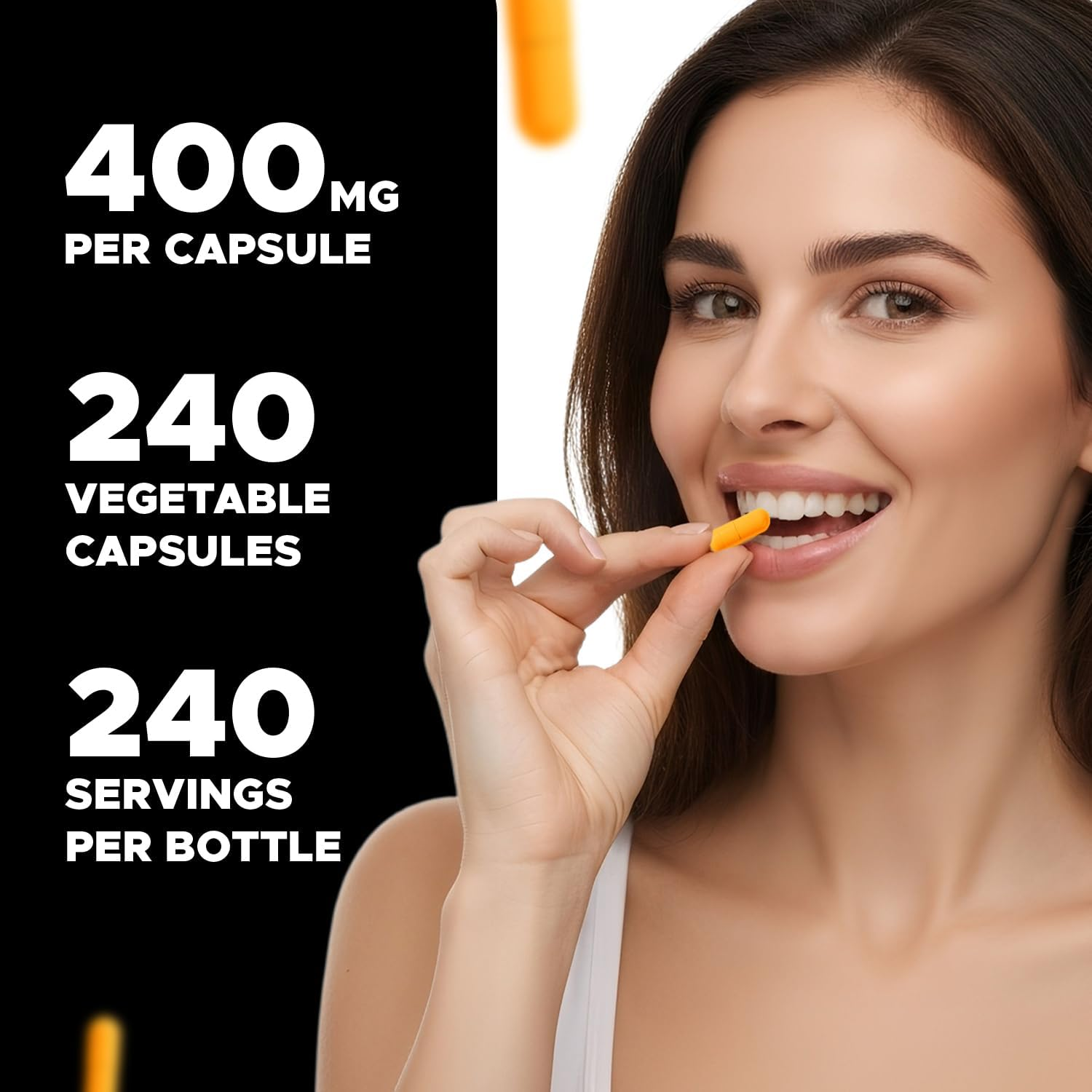 Vitamin B2 (Riboflavin) 400 Mg 240 Vegetarian Capsules - Support Cellular Energy and Red Blood Cell Production image number 4