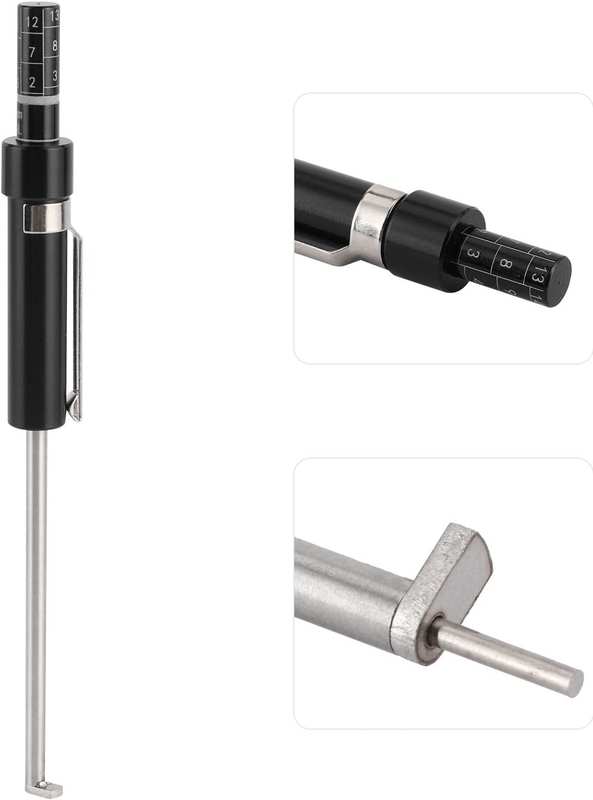 Brake Pad Thickness Gauge, Car Braking Pads Detection Pen Vehicle Brakes Service Pencil Time Saving Tester Measuring Tool Automotive Measurement for Auto Enthusiast Professional Mechanic image number 4