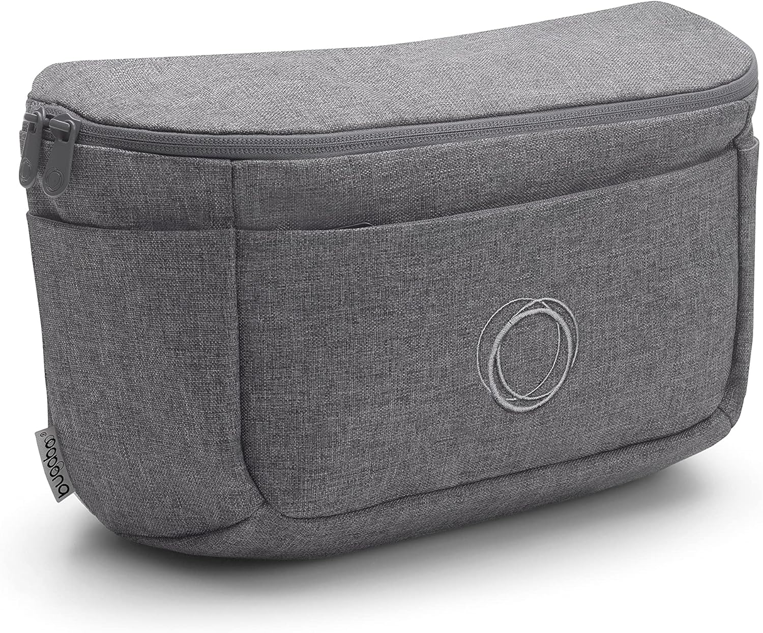 Bugaboo Multi-Pocket Compact Pushchair Organiser with Easy Access Pockets, Must-Have Accessory for All Baby Essentials in Grey Melange