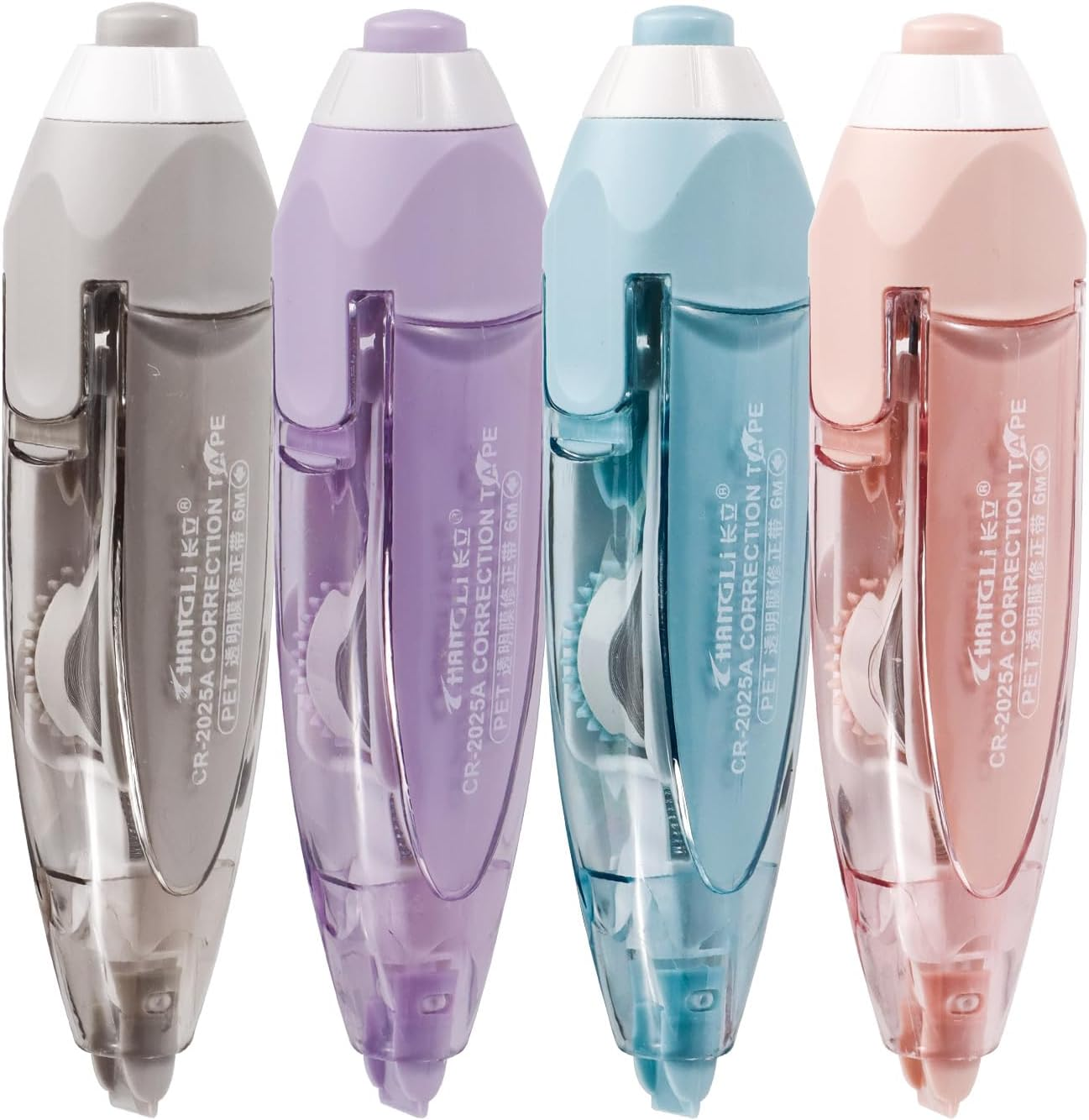 ASTIMESA 4 Pcs Refillable Retractable Correction Tape, Correction Tape Pen Easy to Use, Pen Shaped Applicator for Corrections Office School Supplies (4 Colors) image number 6