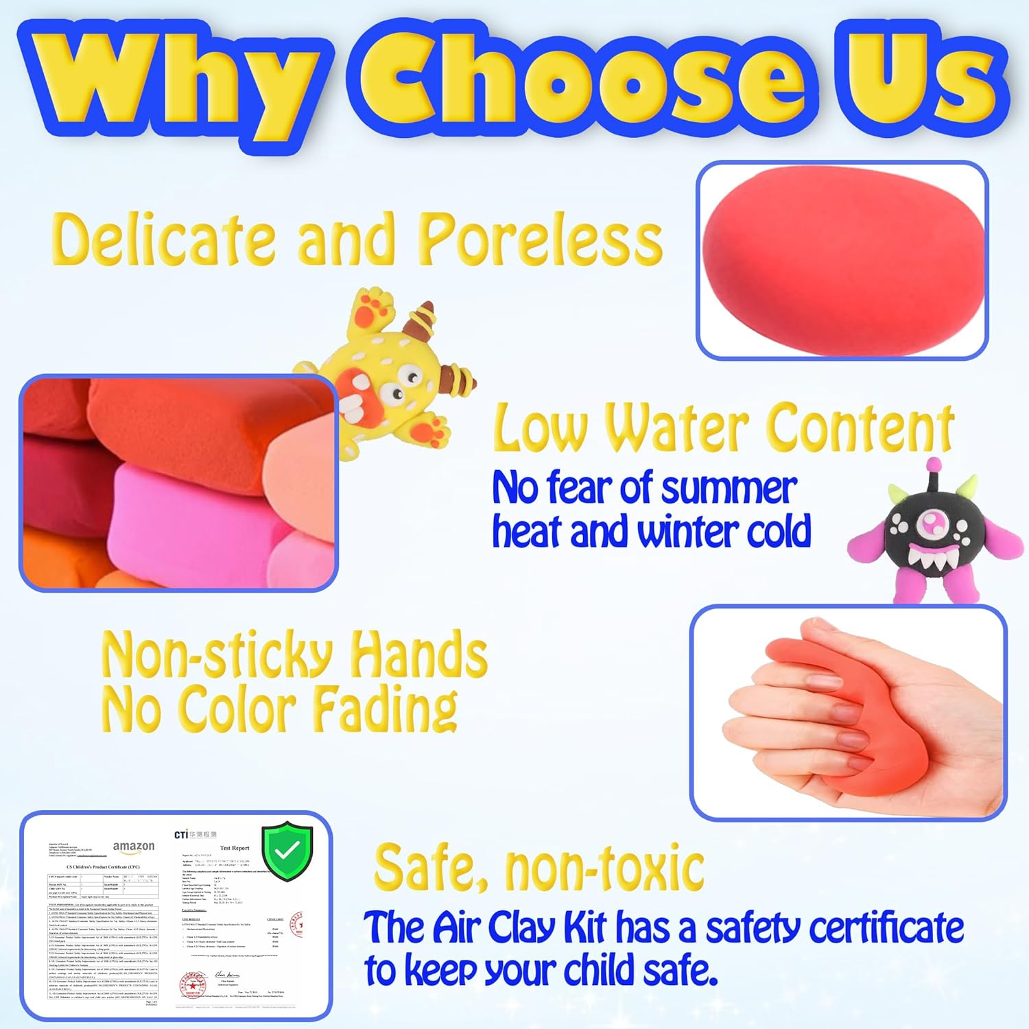 Air Dry Clay - 36 Colors Modeling Clay for Kids Refills, Safe and Non-Toxic Modeling Clay, Ideal Gifts for 3 4 5 6 7 8 9 10 Years Old Kids,Christmas Birthday Present image number 5