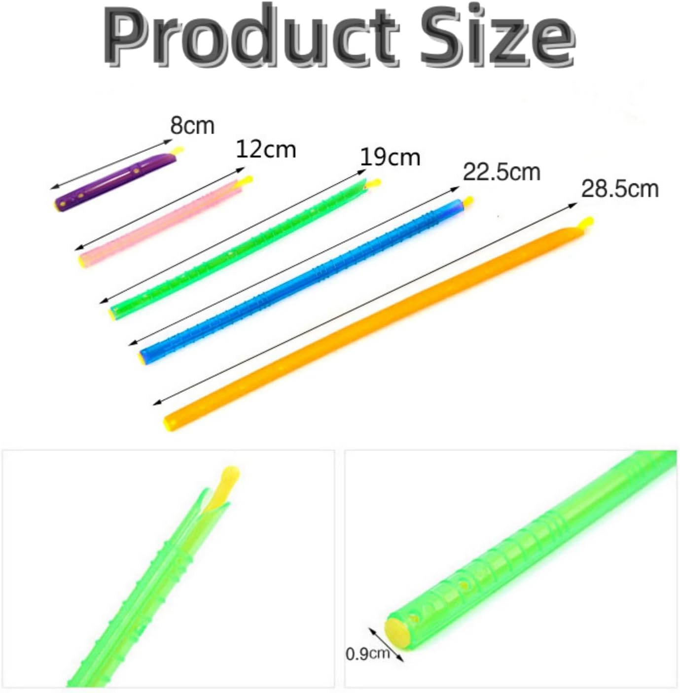 30 Pcs Food Bag Sealer Clips,Reusable Bag Sealer Sticks with Different Sizes,Food Storage Sealer Stick Reusable Food Sealing Clips image number 2