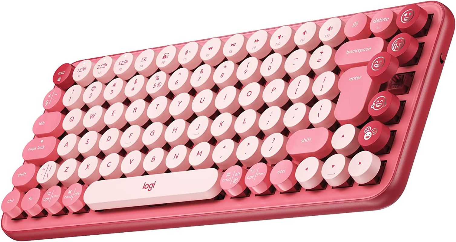 POP Keys & Wireless Mouse - Heartbreaker Rose with Customisable Emoji