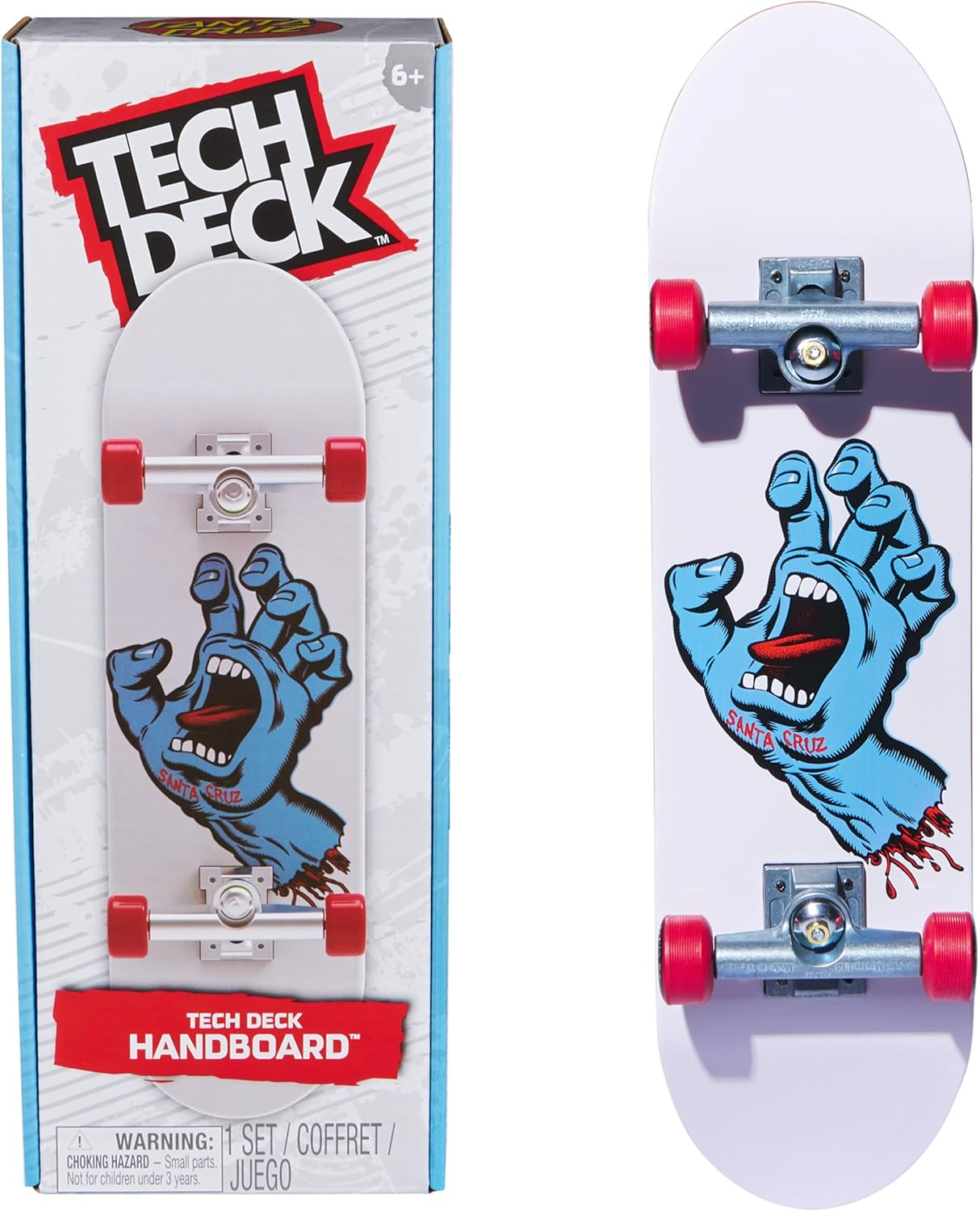 Tech Deck, Santa Cruz Handboard; Authentic Mini Skateboards, Kids&rsquo; Toys for Boys and Girls, Ages 6 and up (Hands Use Only) image number 6