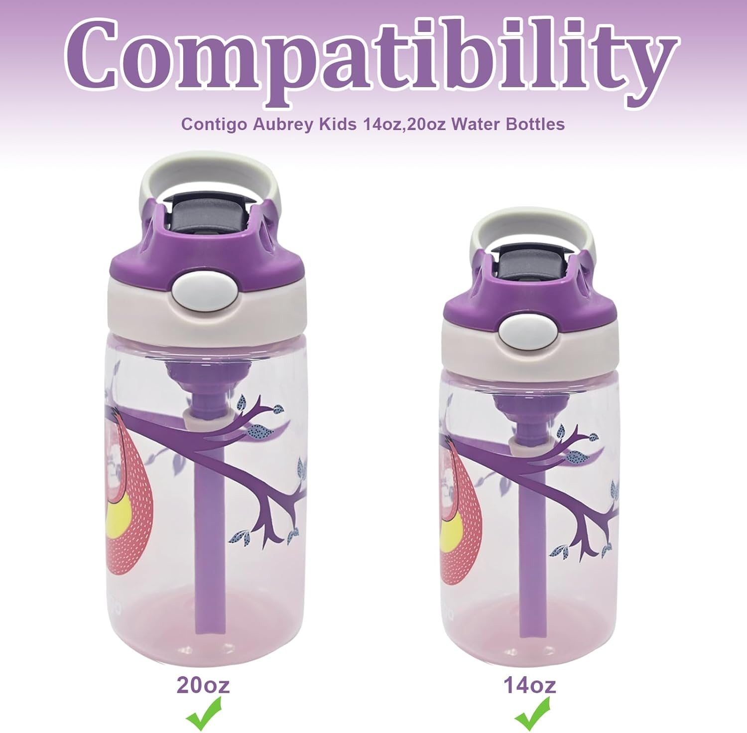 2 Pack Replacement Spout for Newest Contigo Aubrey Kids Water Bottle,Silicone Mouthpiece Replacement for Contigo Kids Water Bottle,Contigo Replacement Parts(Bottle Not Include) image number 5